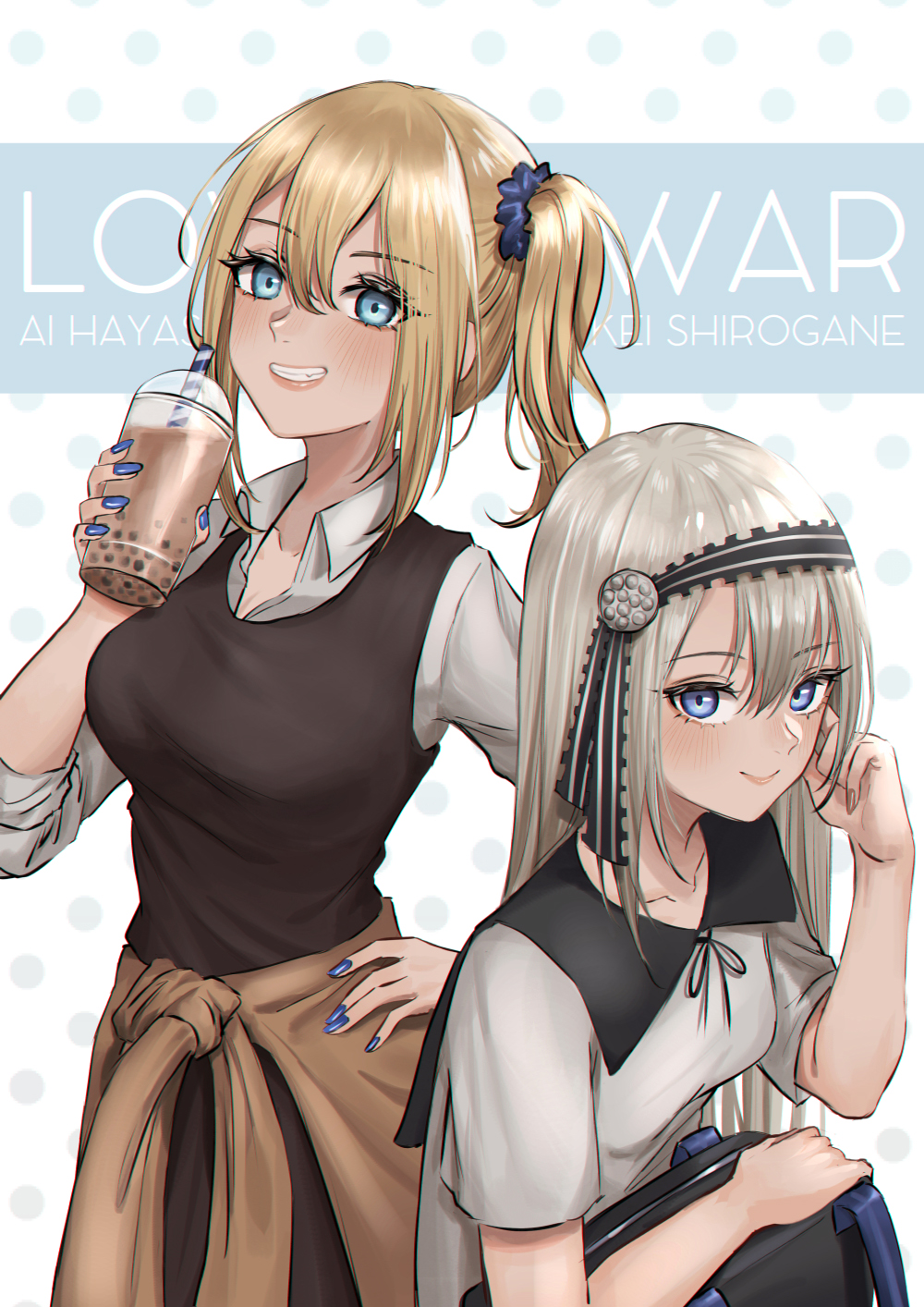 Kaguya Sama Love Is War School Uniform JK Long Hair Anime Girls 2D Anime Girls Eating Drinking Touch 1000x1414
