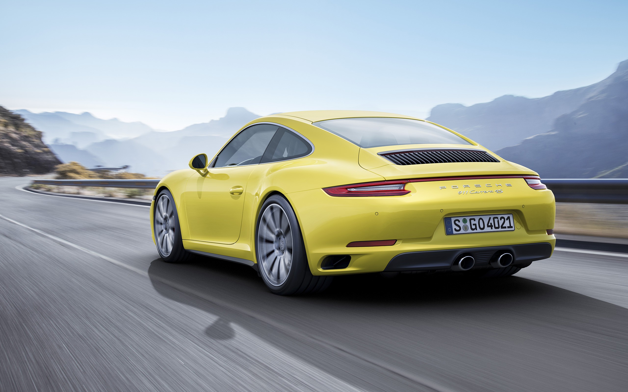 Porsche 911 Carrera 4S Car Road Motion Blur 2560x1600