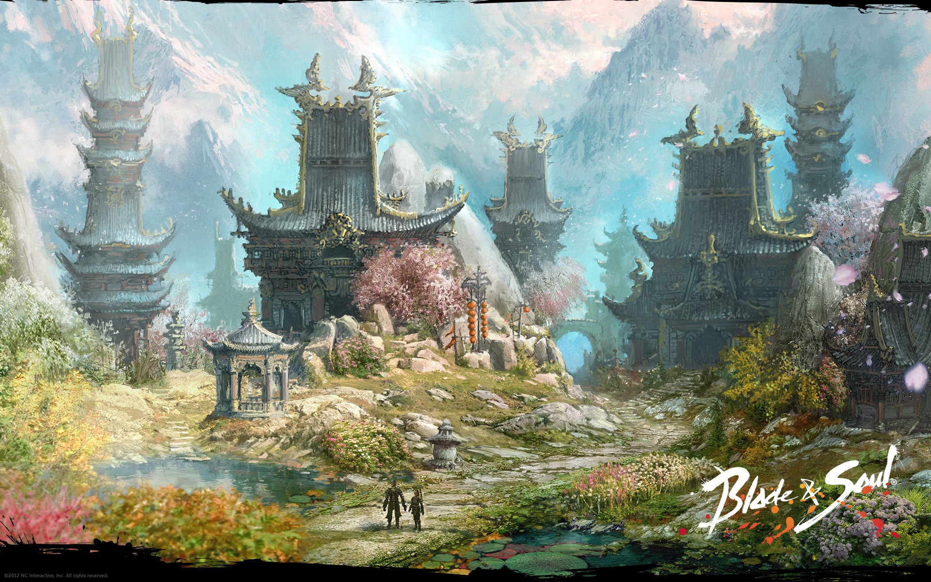 Blade Soul Fantasy Art Video Games Chinese Architecture 1920x1200