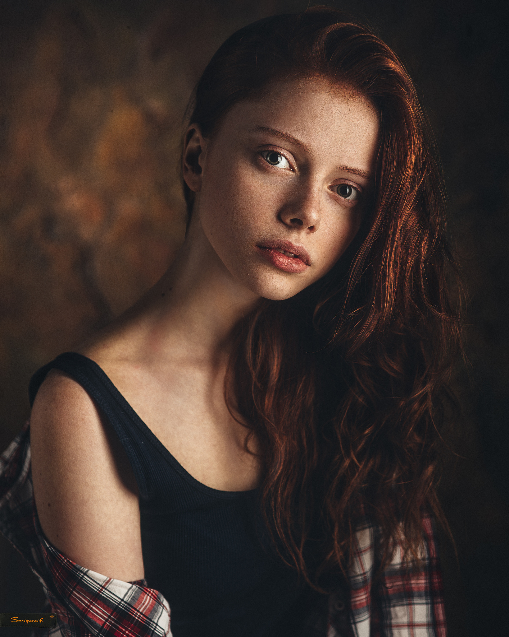 Ekaterina Yasnogorodskaya Redhead Women Face Freckles Long Hair Necks 1639x2048