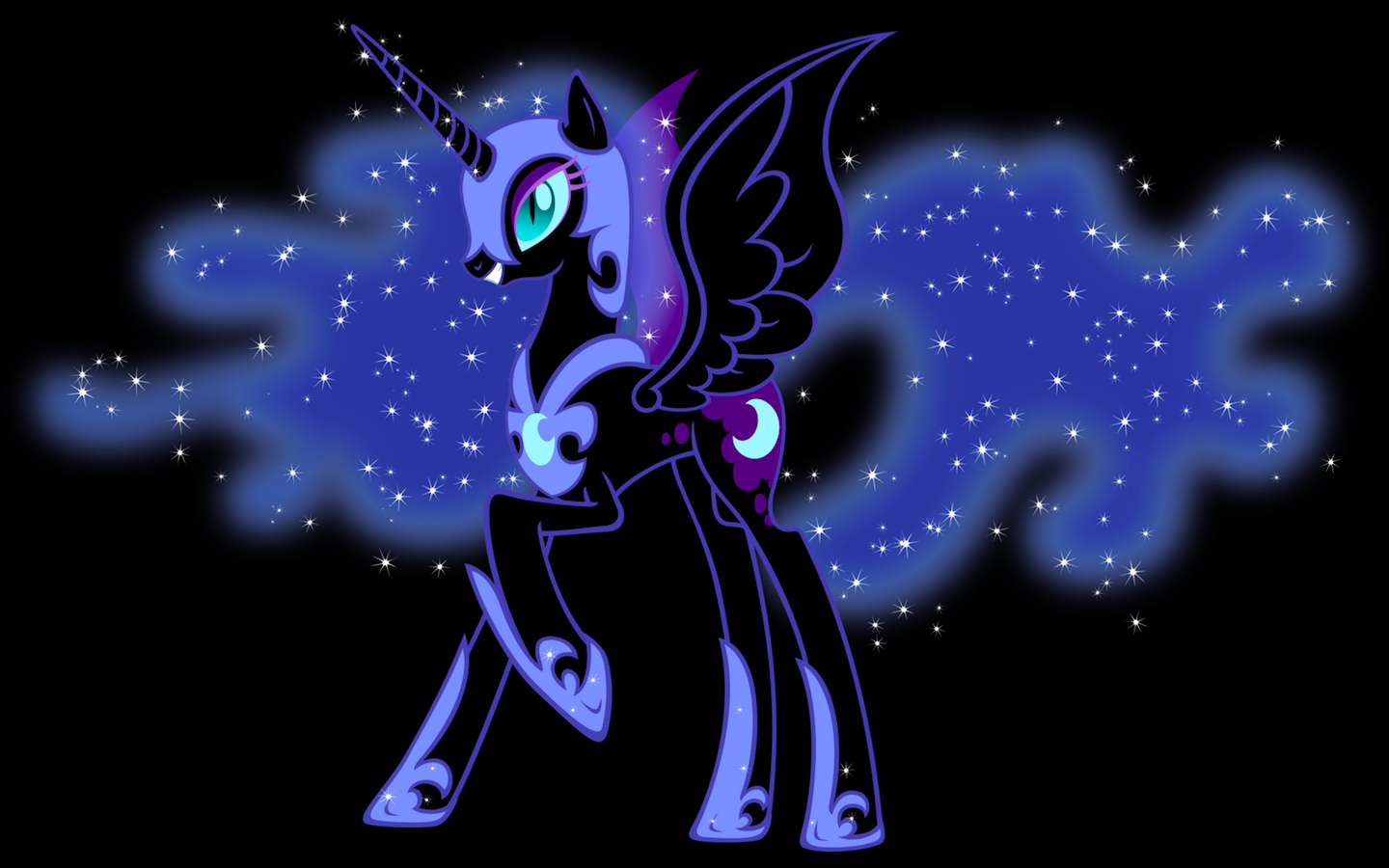 My Little Pony Nightmare Moon Unicorn Cartoon Pegasus 1440x900