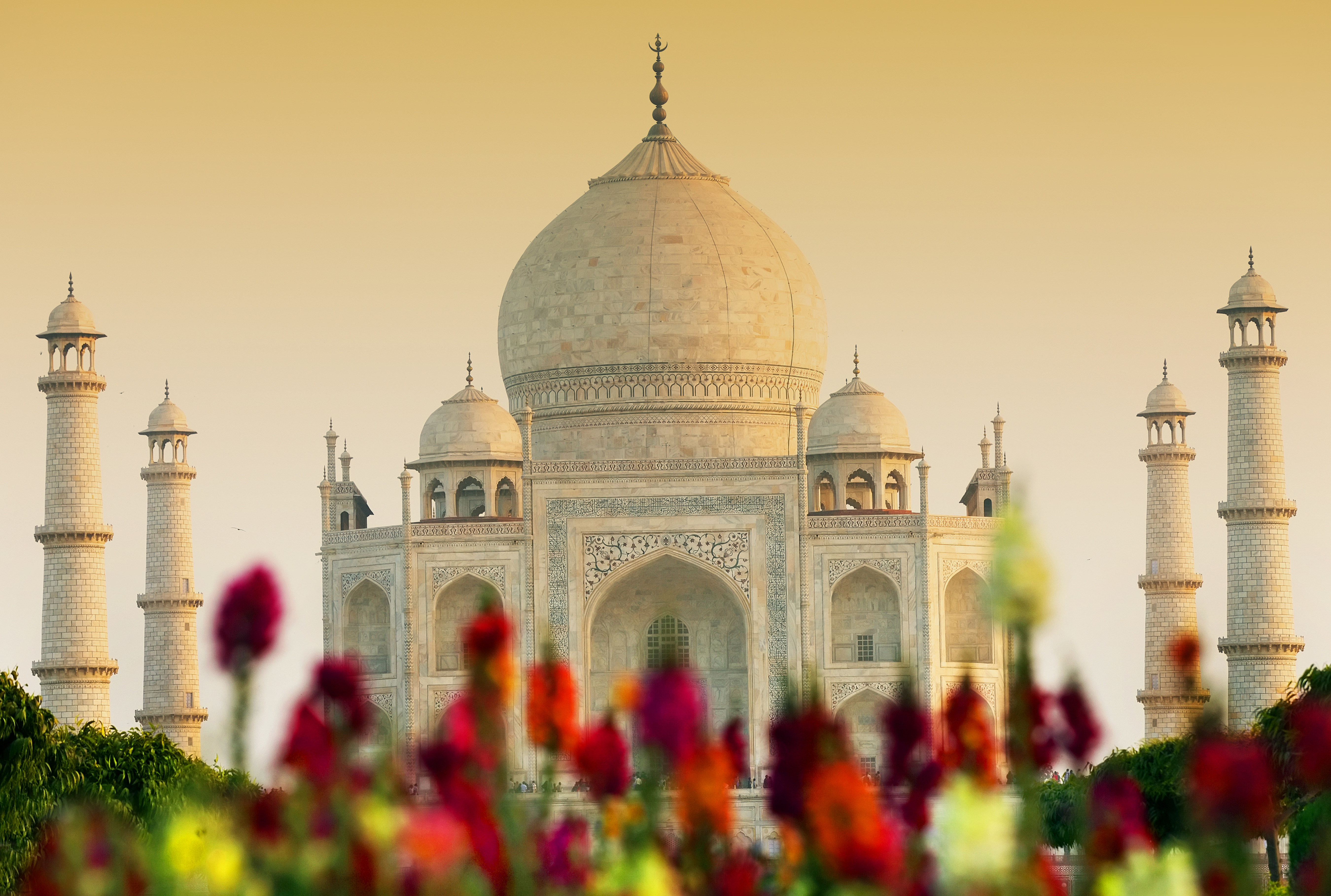 Taj Mahal Monument India Dome Architecture 5400x3638