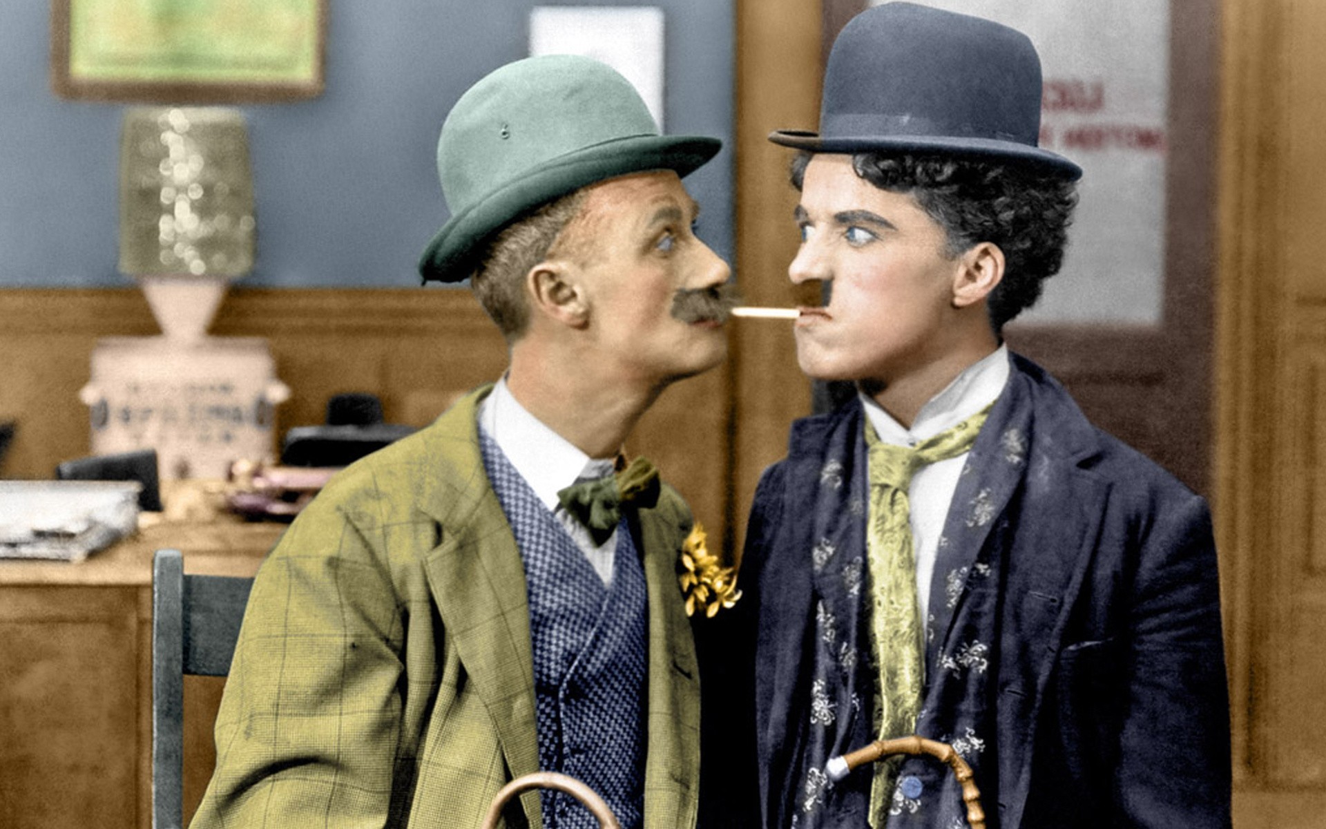 Charlie Chaplin Colorized Photos Old Photos Actor Vintage Movie Scenes 1920x1200