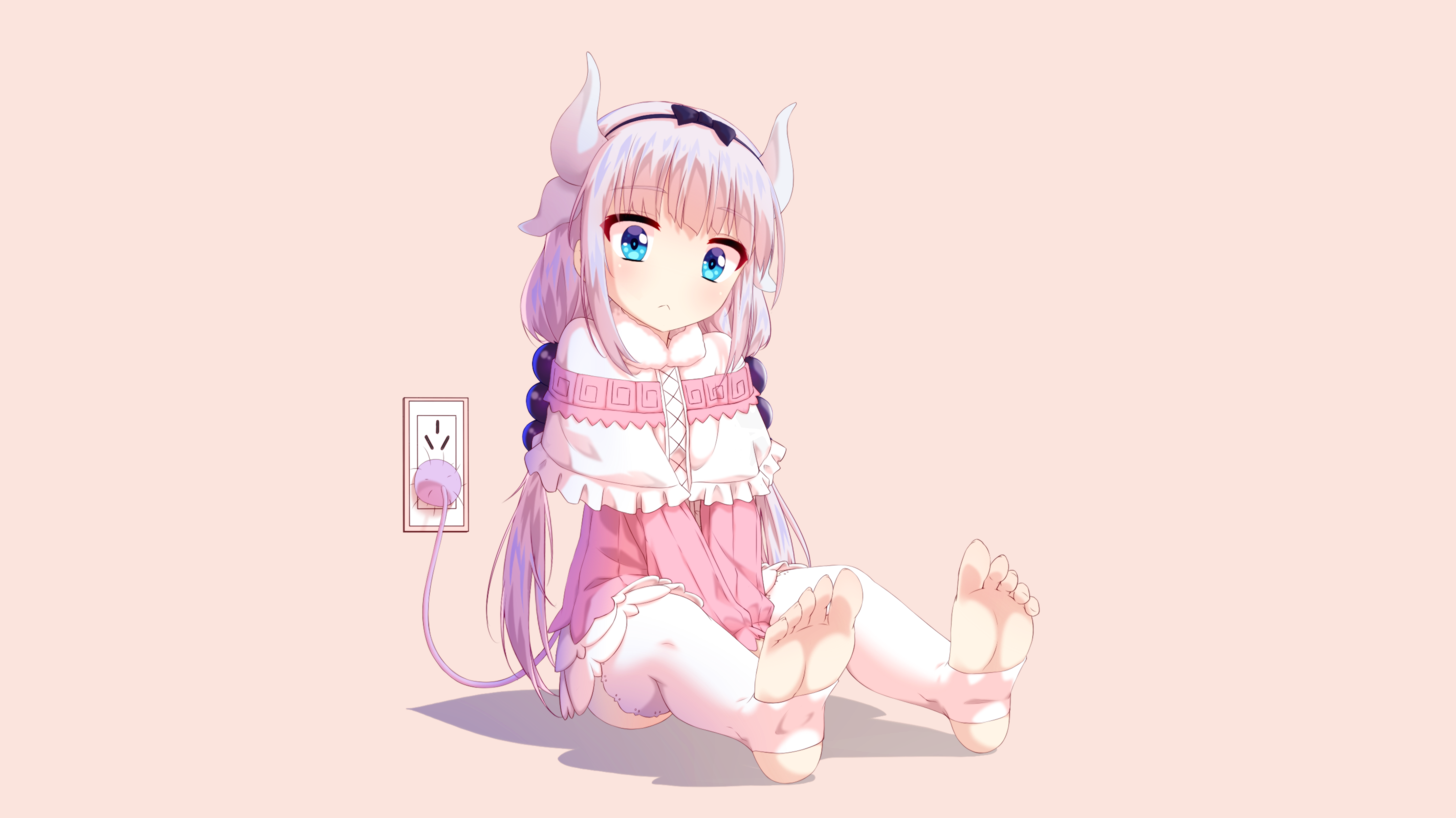 Anime Anime Girls Kanna Kamui Kobayashi San Chi No Maid Dragon Kobayashi San Chi No Maid Dragon Pink 2846x1600