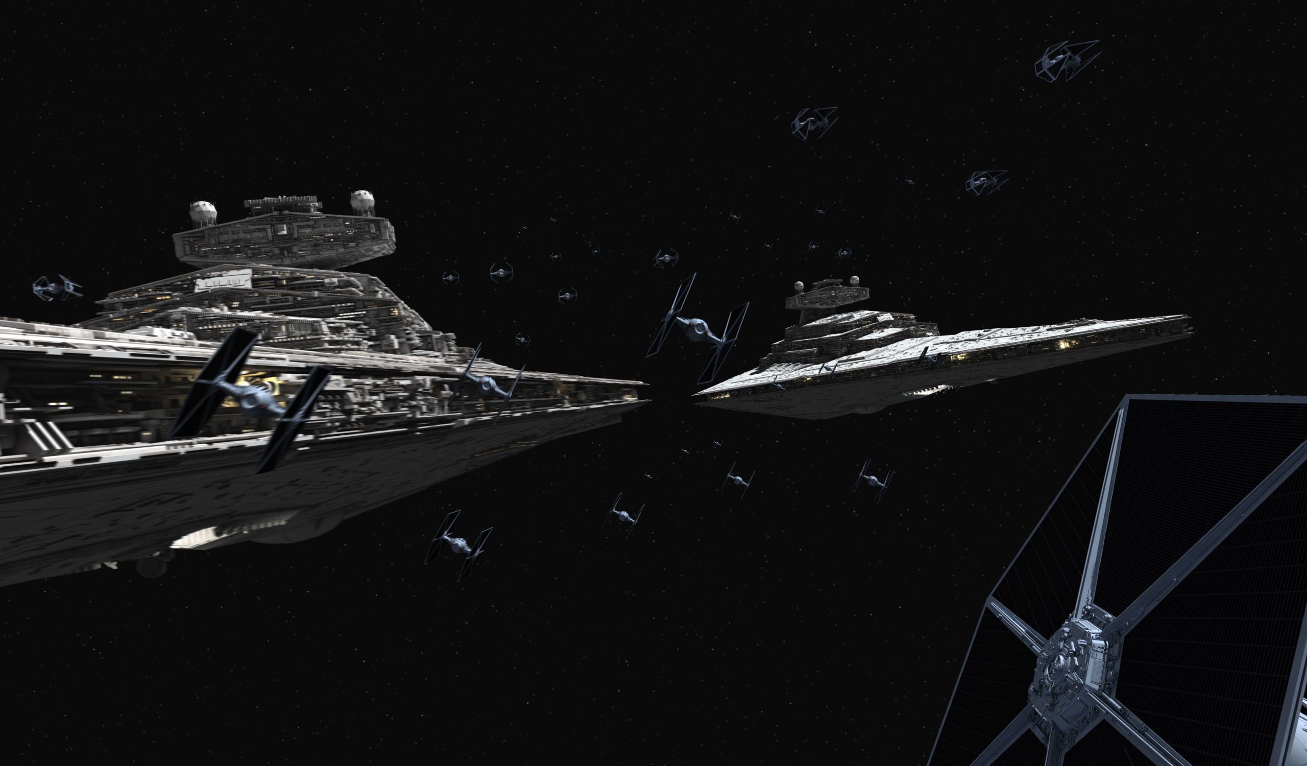 Star Wars Imperial Forces Spaceship Digital Art Science Fiction Star Destroyer Star Wars Ships 2560x1500