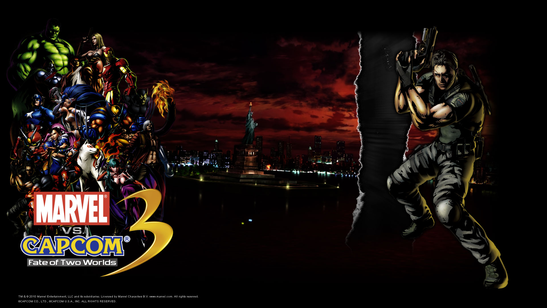 Marvel Vs Capcom Amaterasu Captain America Hulk Iron Man Wolverine 1920x1080