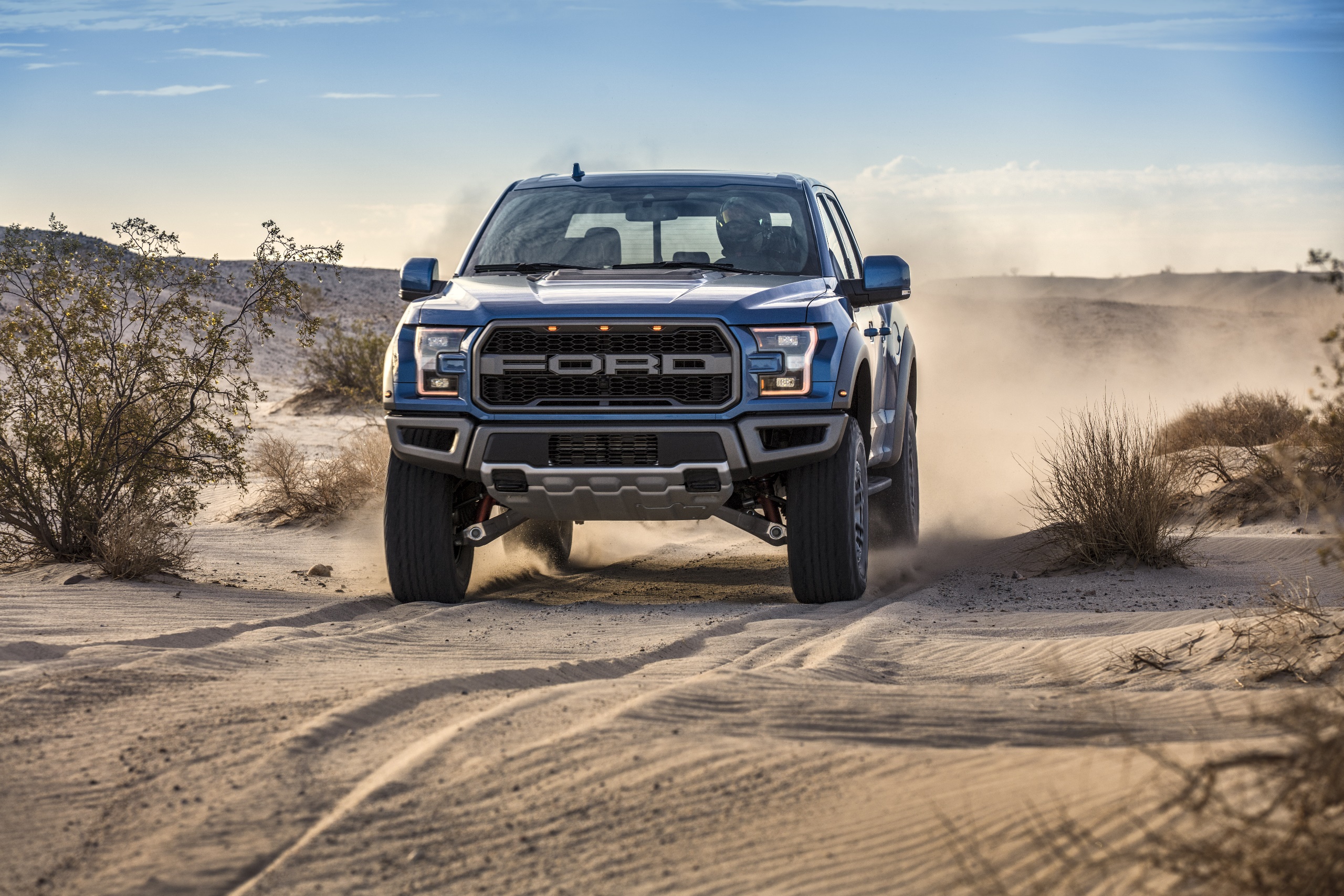 Ford F 150 Raptor Ford Desert Sand Outdoors Car Vehicle Blue Cars 2560x1707