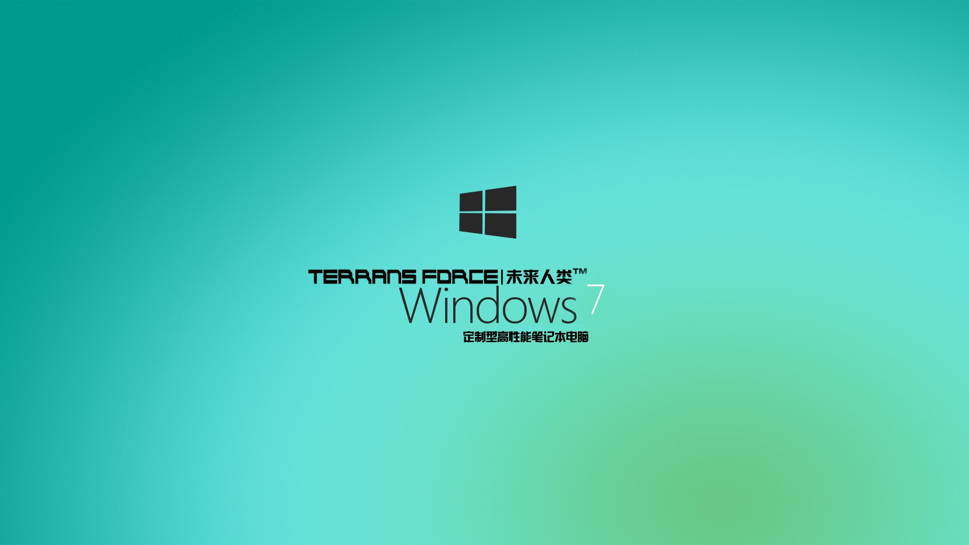 Windows 7 Logo Simple Background 1920x1080