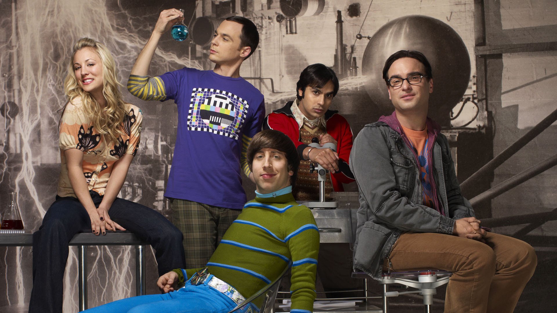 Penny The Big Bang Theory Kaley Cuoco Sheldon Cooper Jim Parsons Kunal Nayyar Raj Koothrappali Johnn 1920x1080