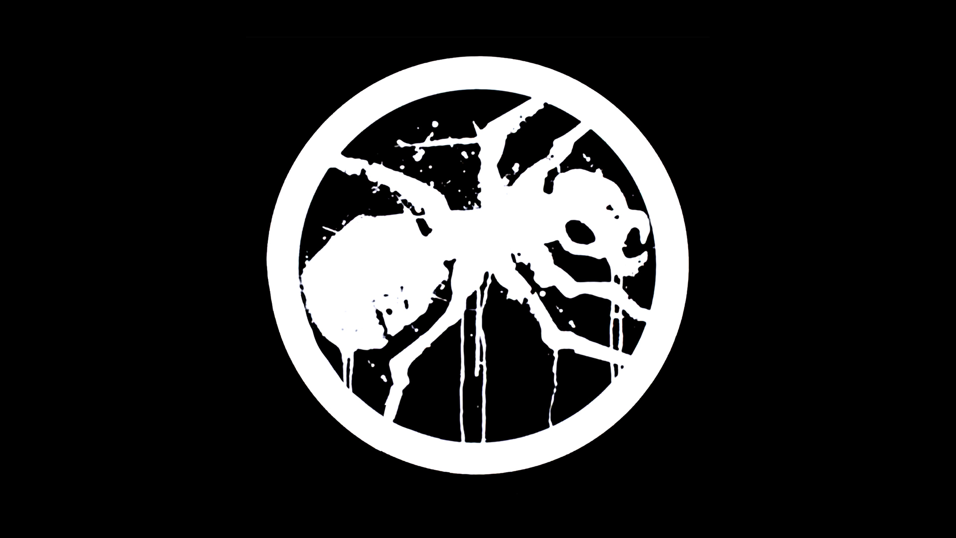 The Prodigy Ants Circle Logo Minimalism Black Background 1920x1080