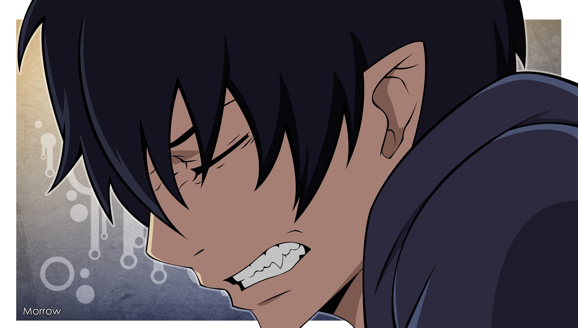 Blue Exorcist Anime Anime Boys Okumura Rin 2000x1134