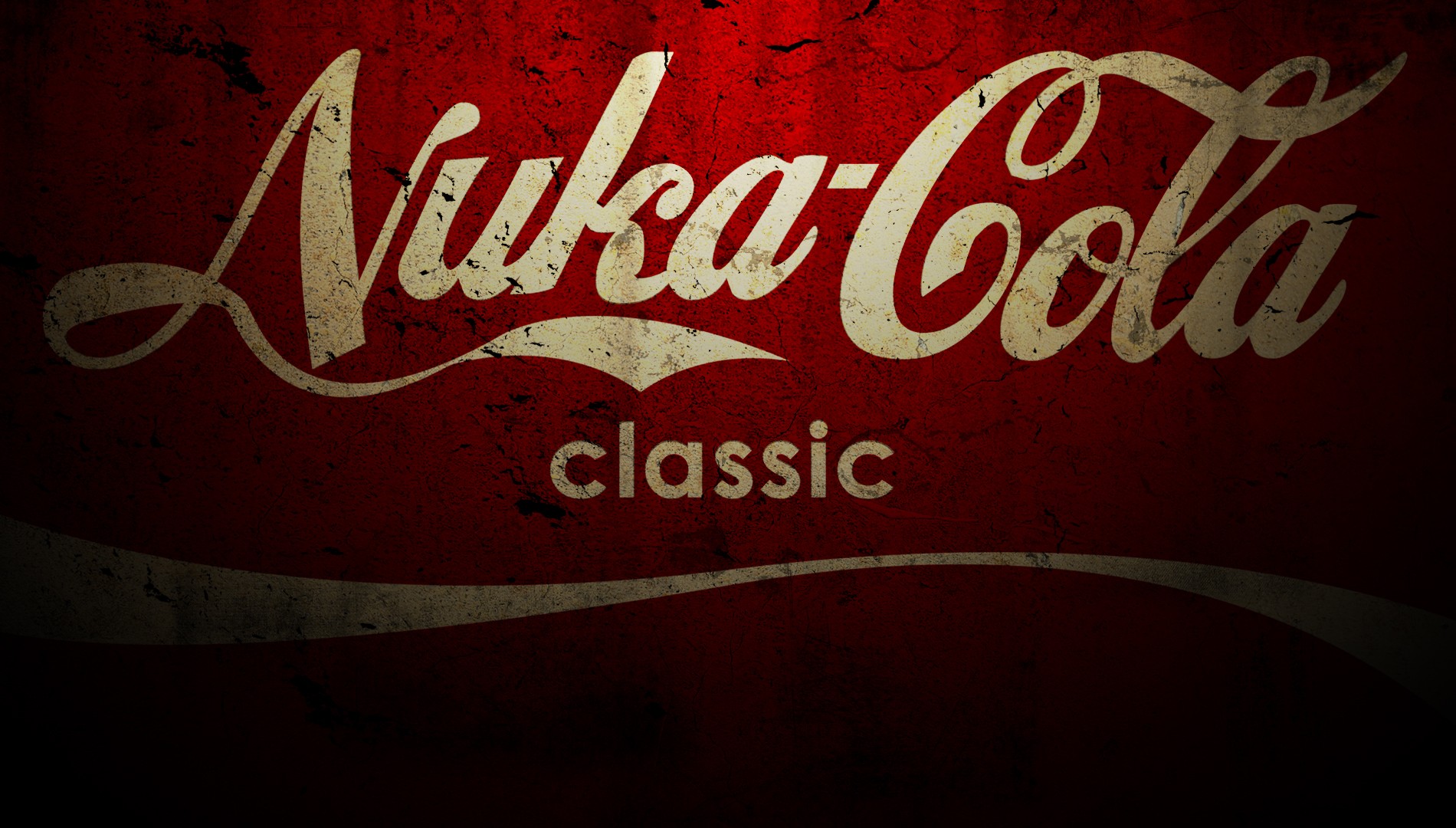Video Games Fallout Nuka Cola Red Grunge 1900x1080