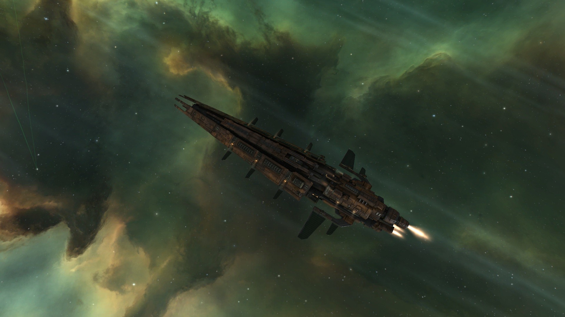 Space Spaceship EVE Online Minmatar 1920x1080