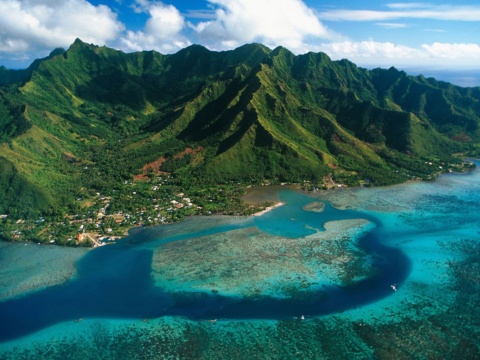 Landscape Jamaica Sea Mountains 1600x1200