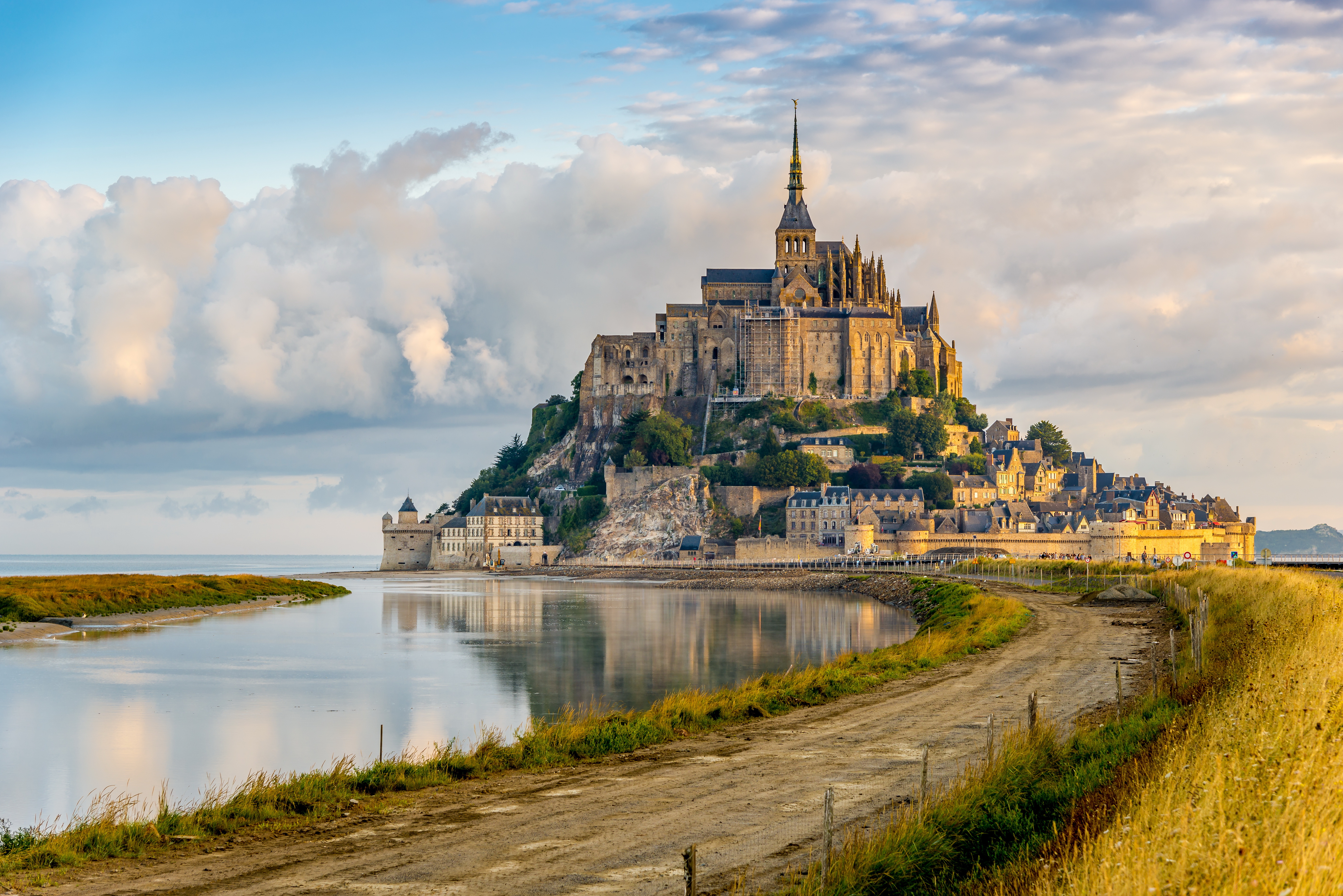 Mont Saint Michel Abbey France Architecture Normandy 6016x4016