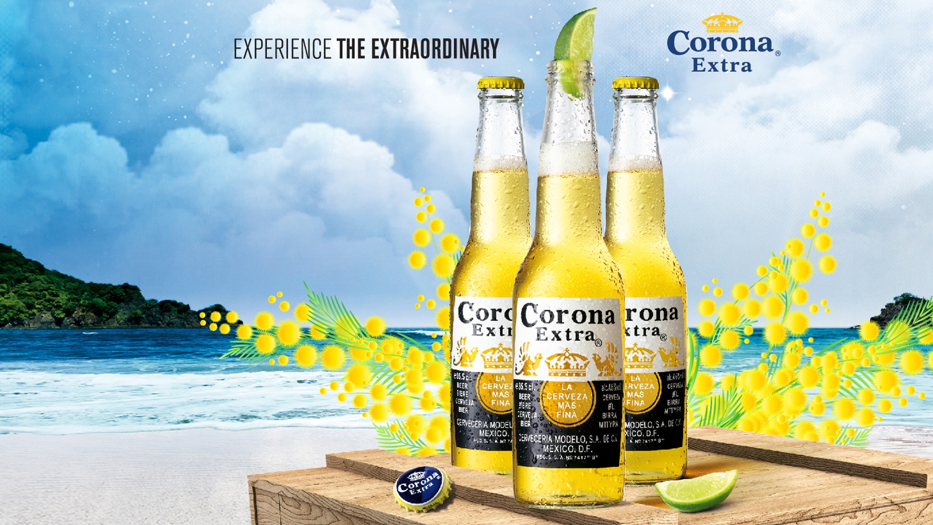 Beer Corona Beach 1920x1080