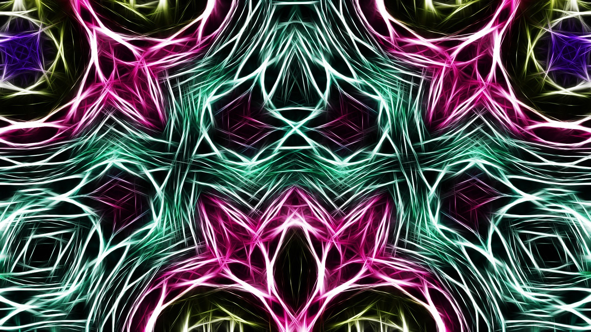 Abstract Kaleidoscope Fractalius 1920x1080