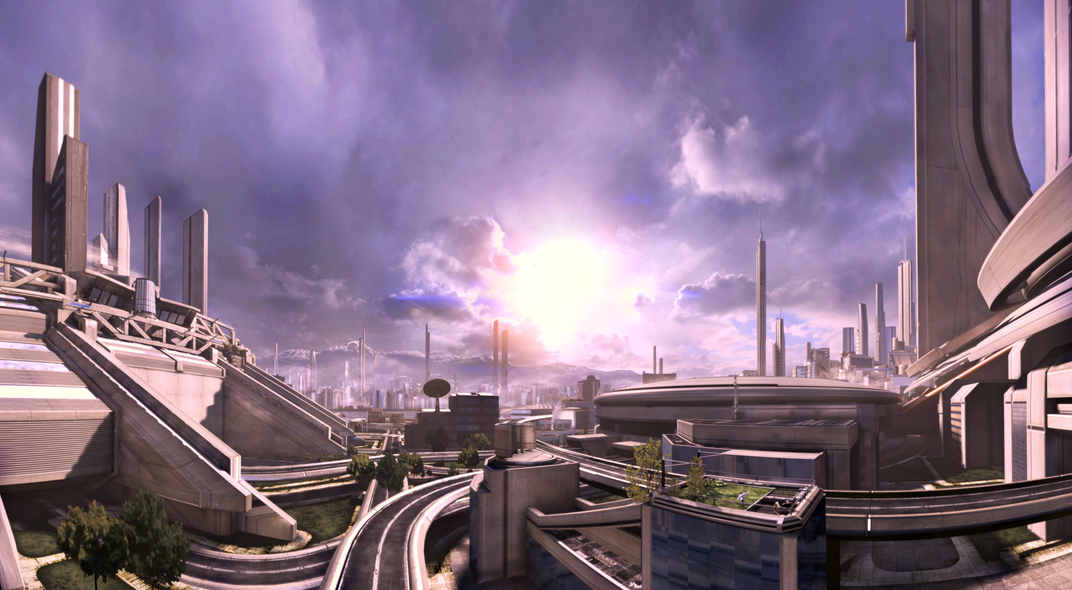 Mass Effect Citadel Mass Effect Space Station Science Fiction Space 3633x2000