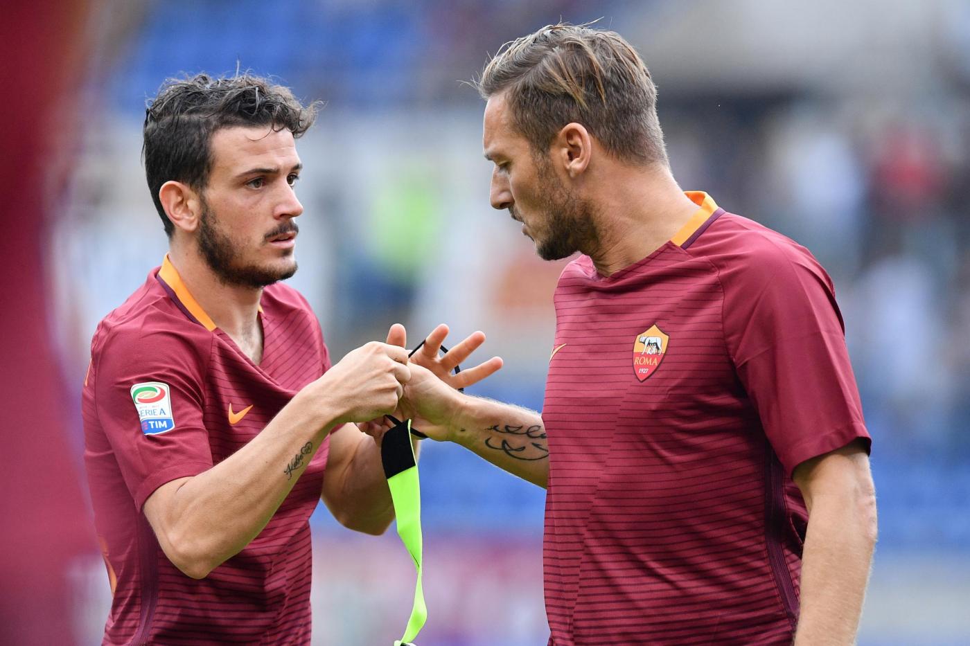 Francesco Totti Alessandro Florenzi AS Roma ASR Captain Football Football Player Sport 1400x933