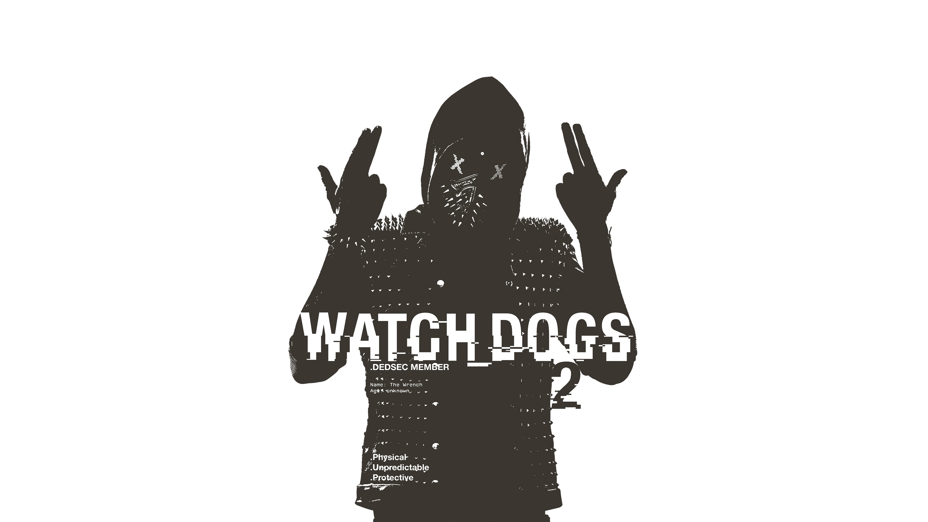 Watch Dogs Ubisoft Watch Dogs 2 DEDSEC Wrench Video Game Art 3840x2160