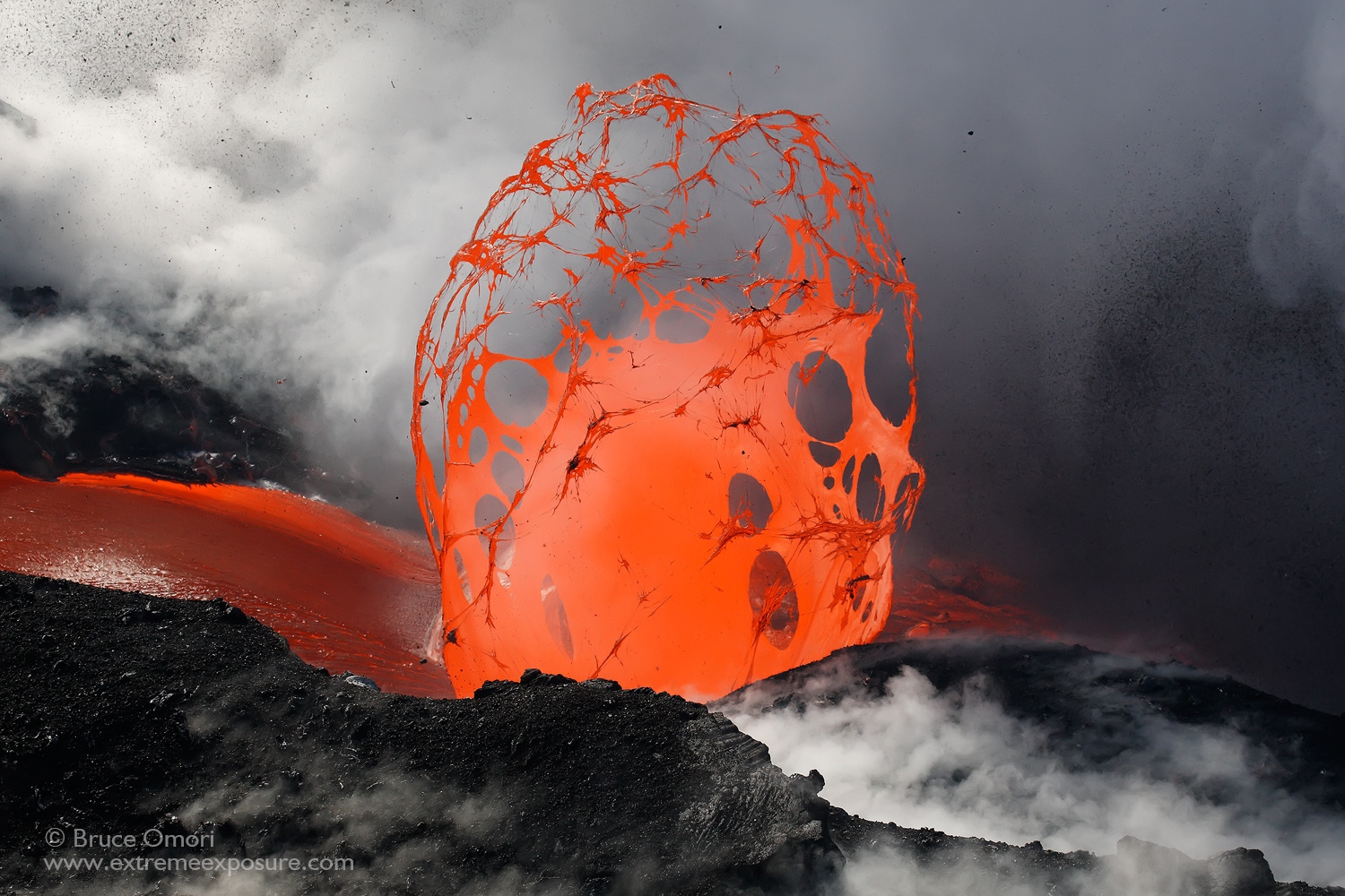 Volcano Lava Eruption Nature Smoke 1500x1000