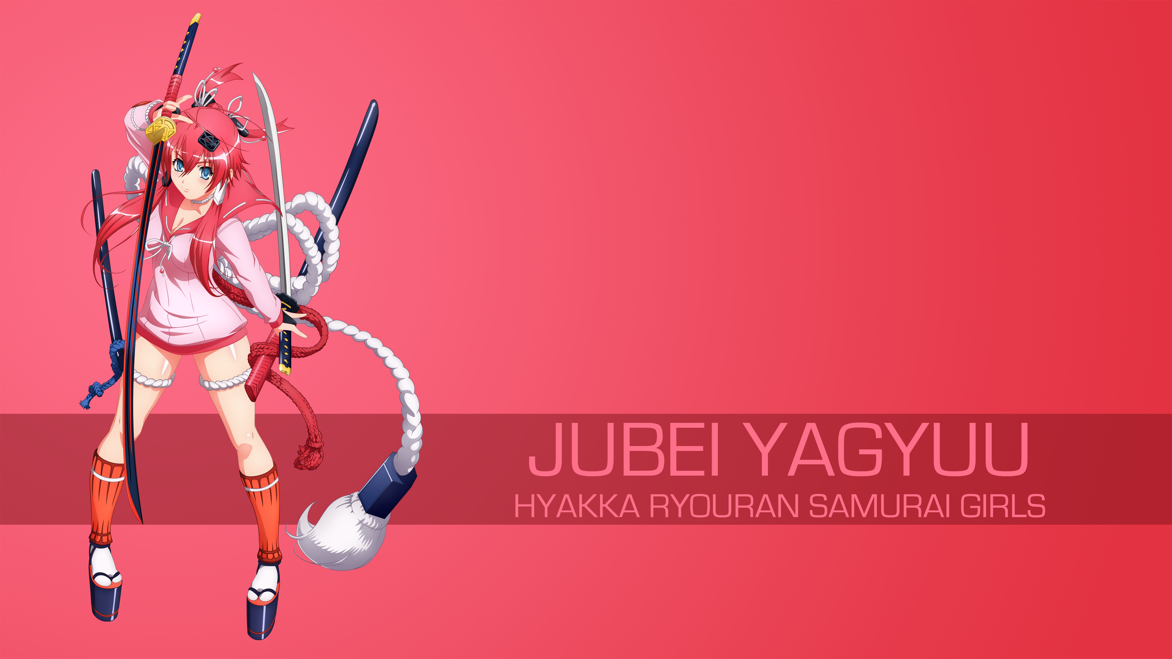 Hyakka Ryouran Samurai Girls Anime Girls Yagyuu Juubei 3840x2160