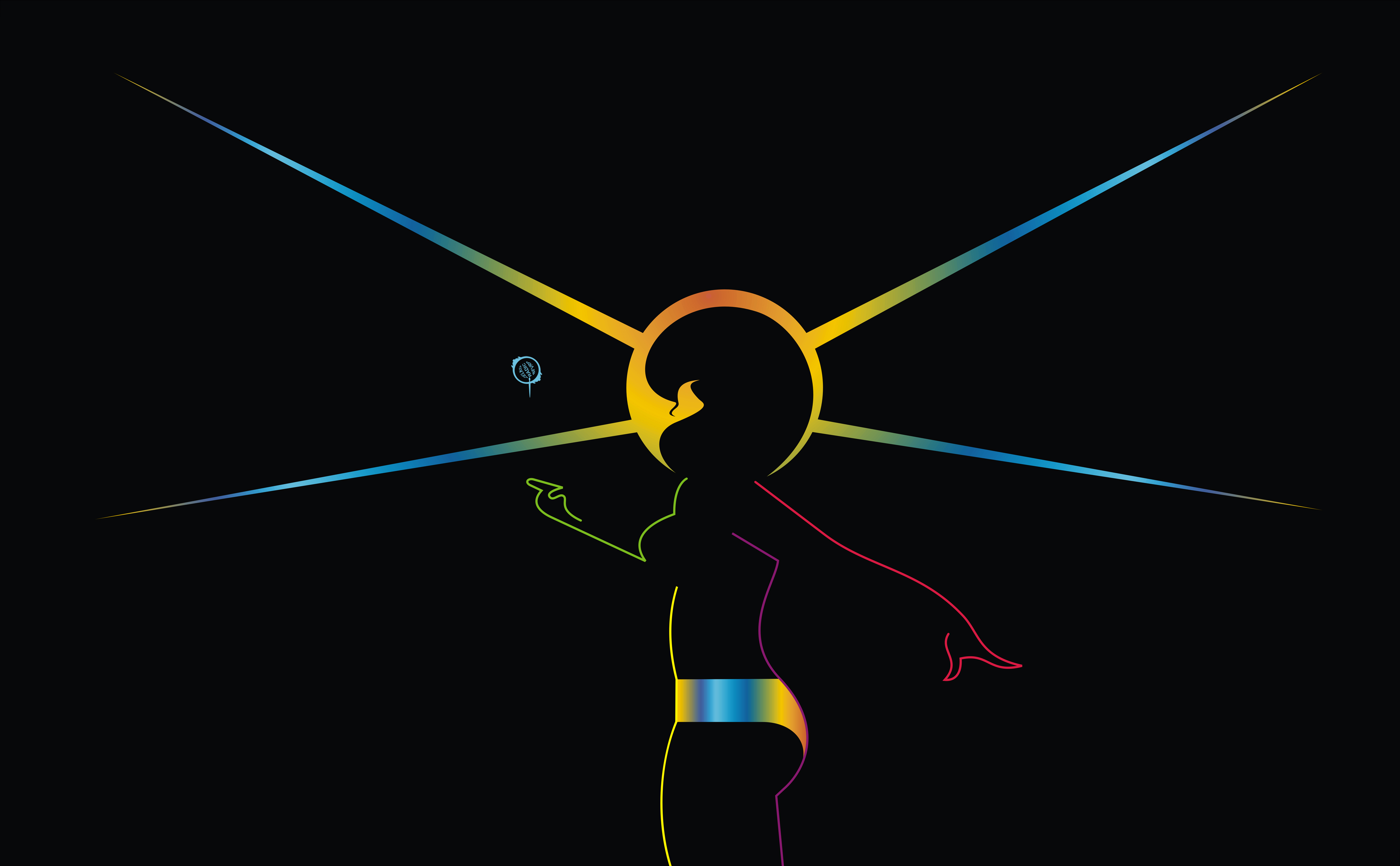 Disco Artistic Girl Black Dark Artwork Light Colorful Colors 4446x2750