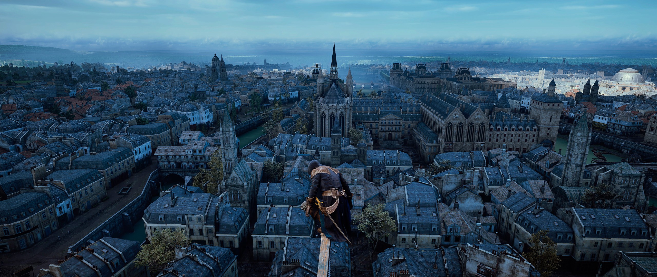 Assassins Creed Unity Video Games Screen Shot 2560x1080