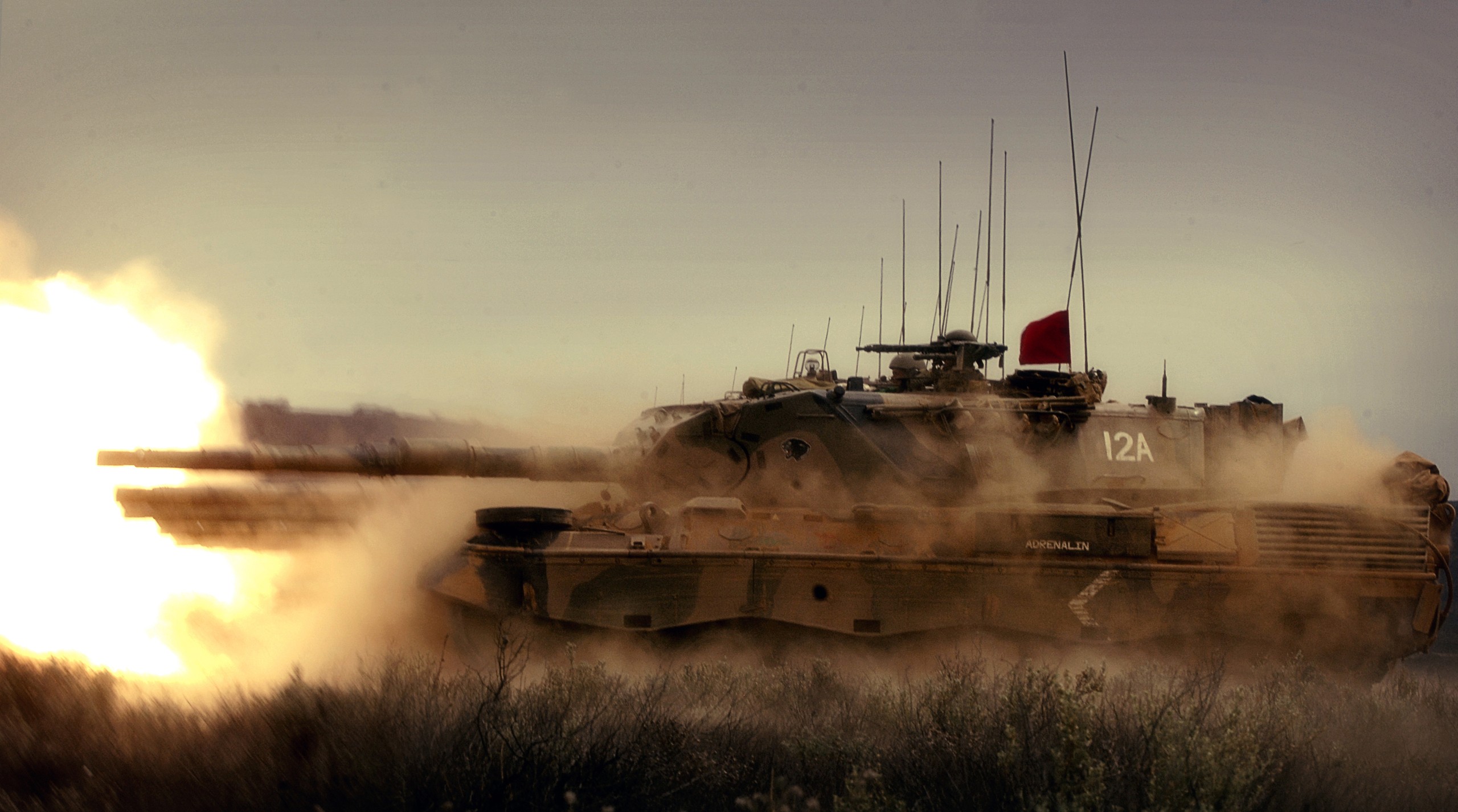 Military Tank Leopard 1 Vehicle 2560x1426