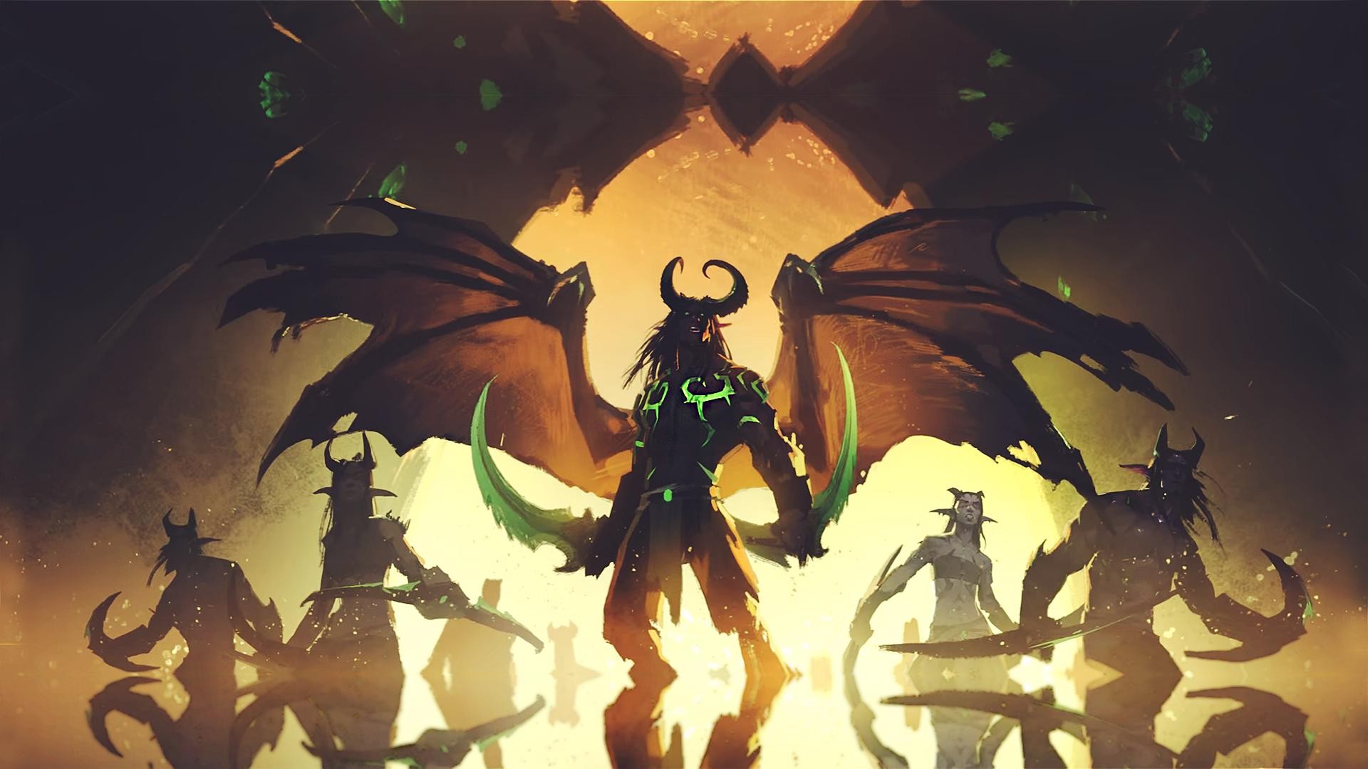 World Of Warcraft Video Game Art Video Games Illidan Stomrage Warcraft Demon Hunter 1920x1080