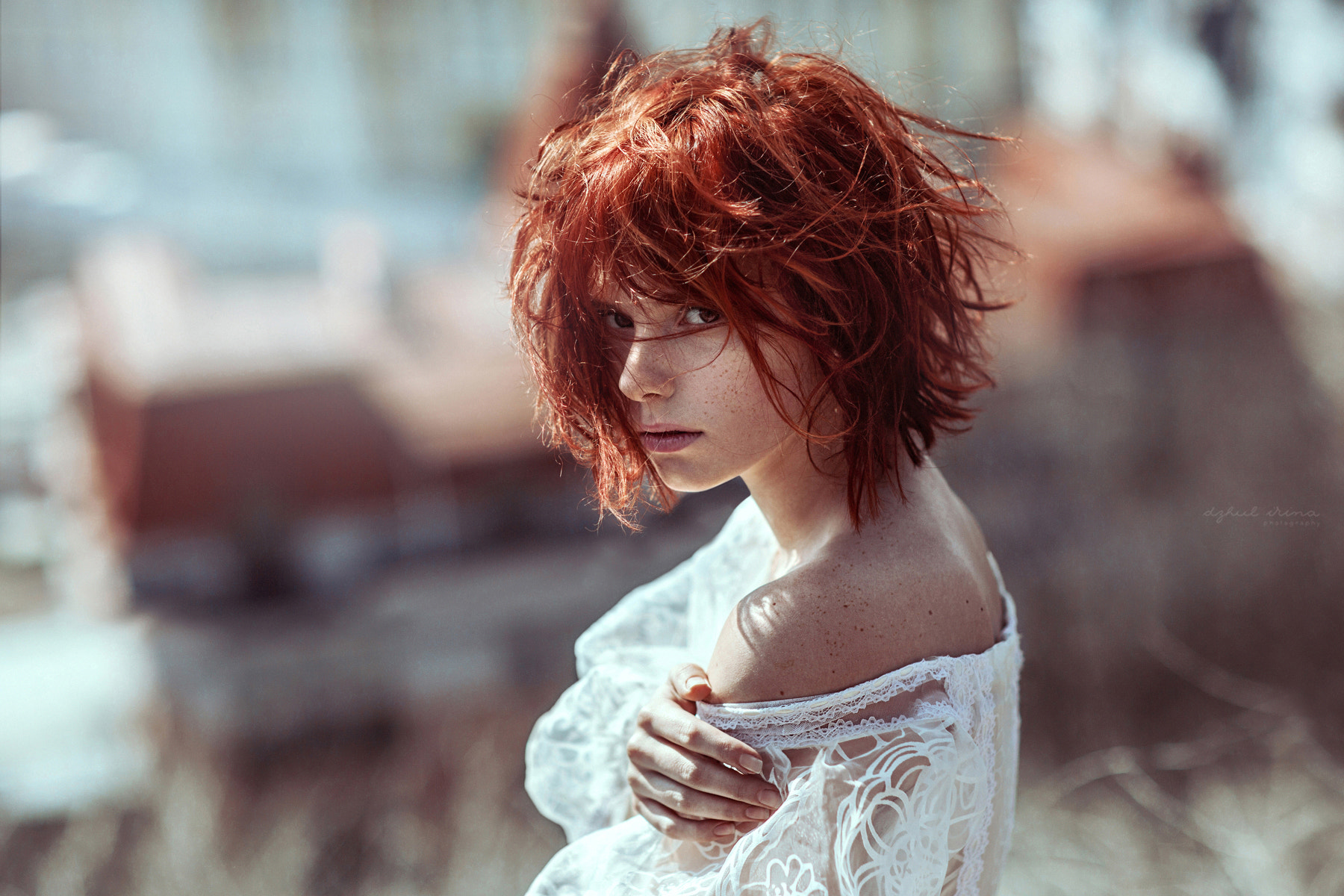 Irina Dzhul Redhead 500px Women Model 1800x1200