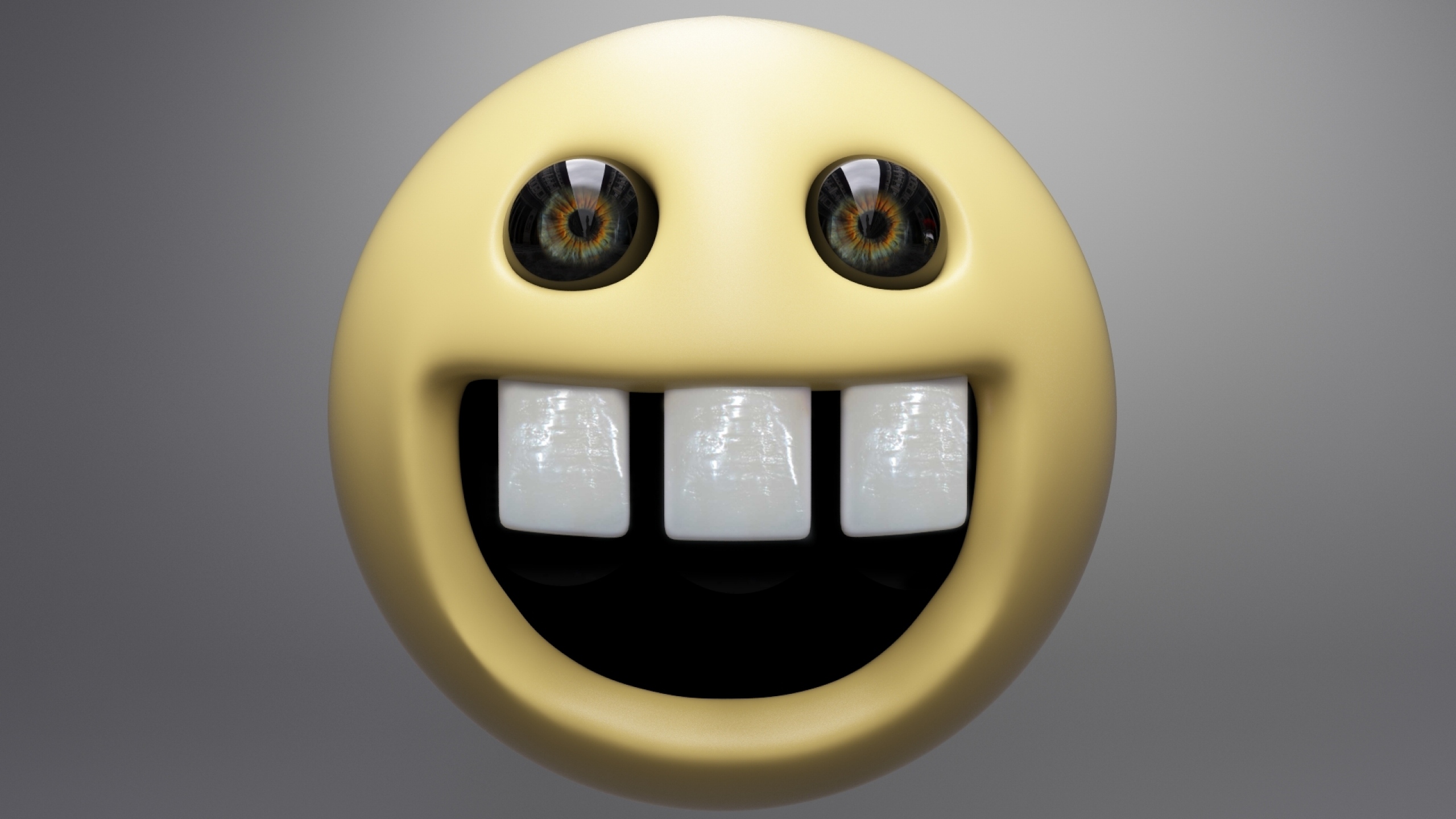 Emoticons Humor 3D Awesome Face 2560x1440