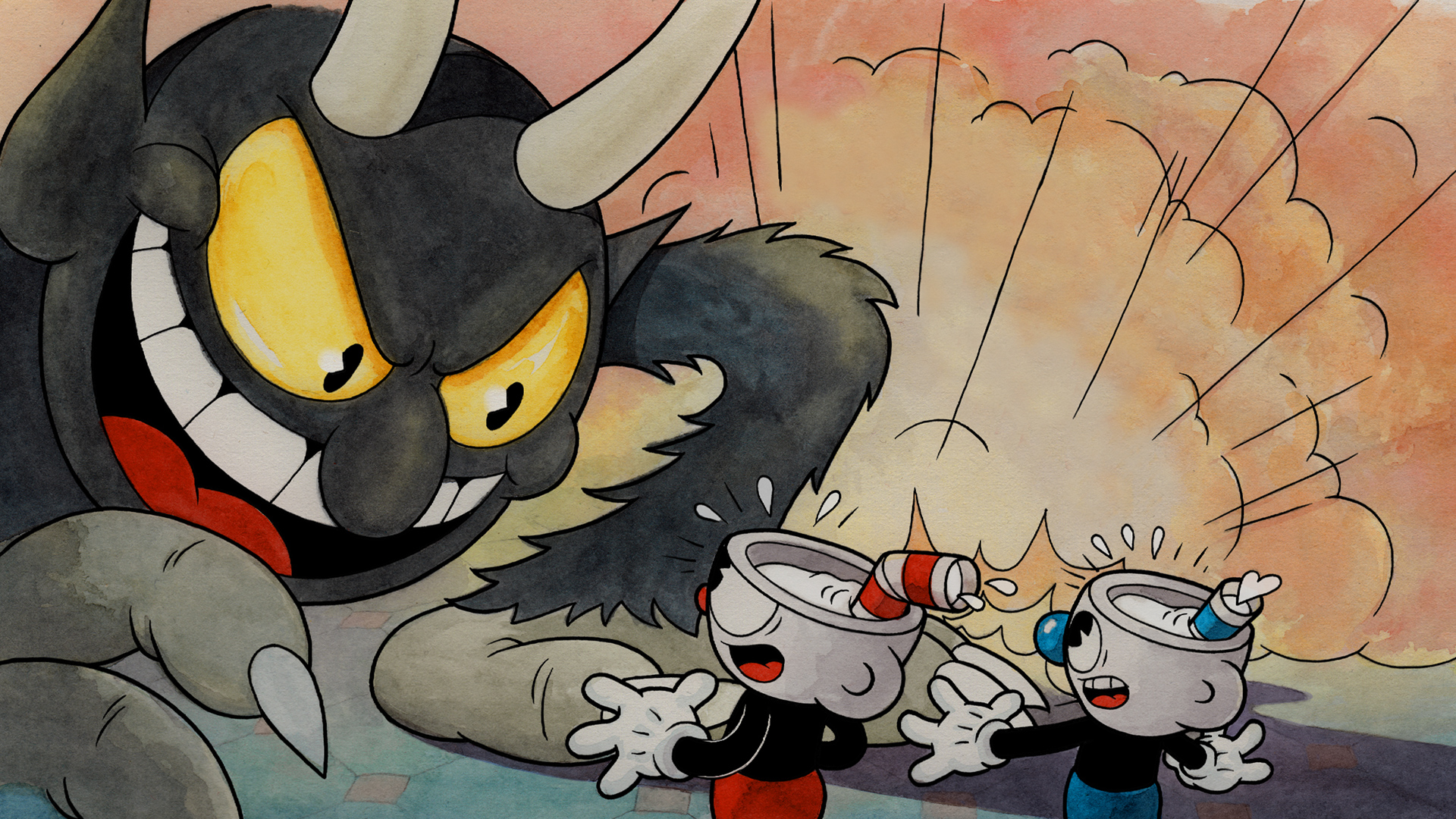 Video Games Cuphead Video Game Artwork 1920x1080