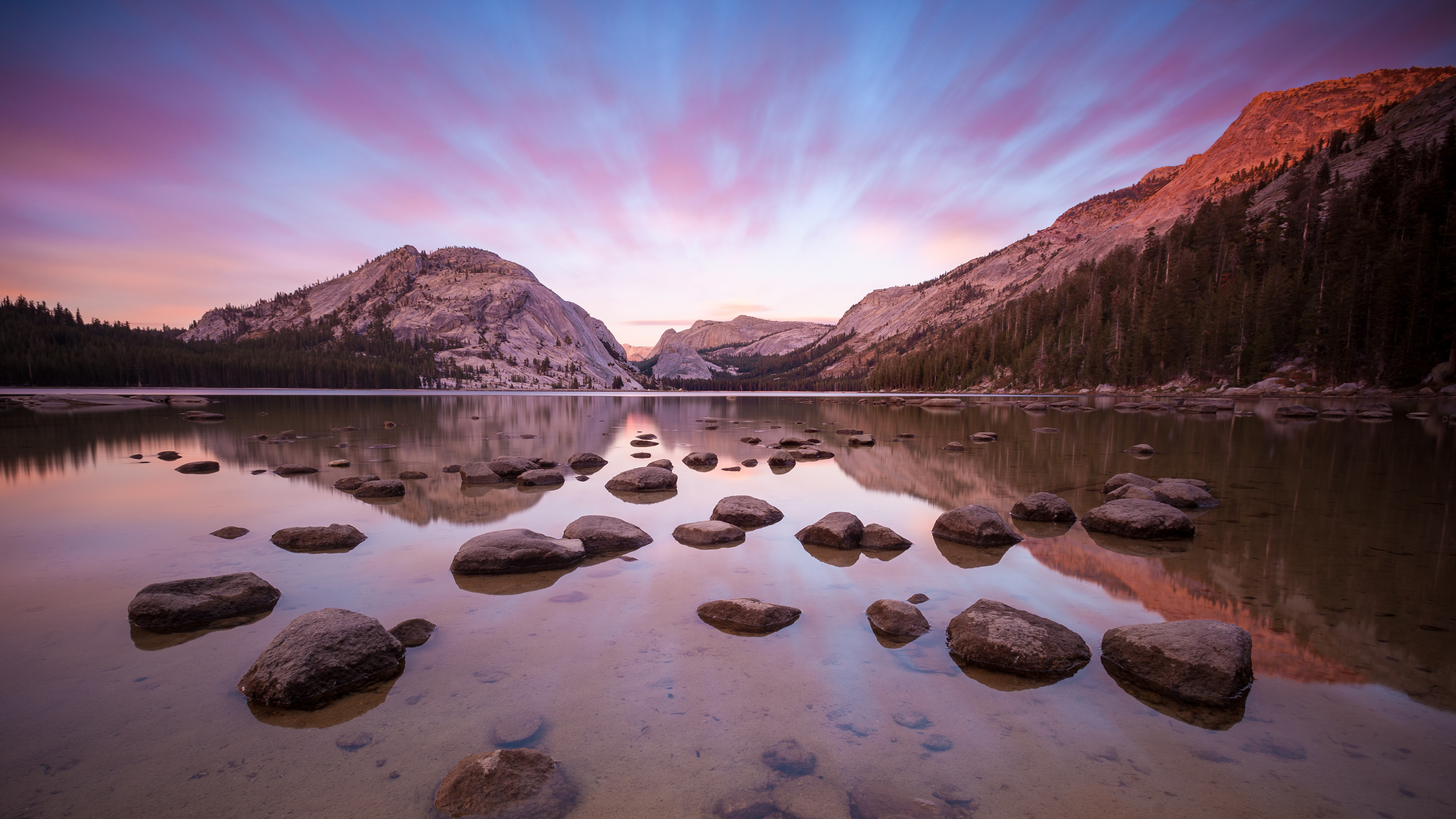 Yosemite National Park USA Yosemite Valley California Landscape River Water Mountains Reflection 3840x2160