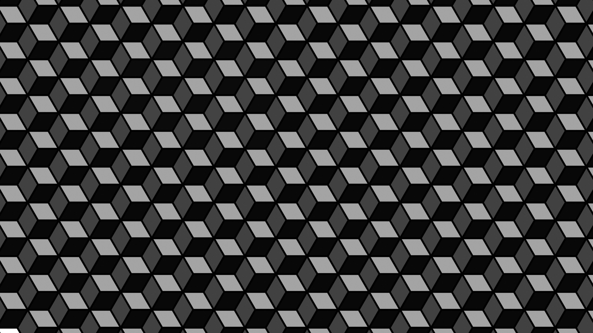 Pattern Optical Illusion Cube 1920x1080