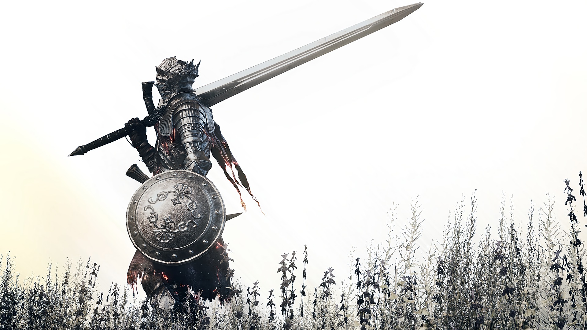 Video Games Dark Souls Iii DLC White Armor Shield Sword 1920x1080