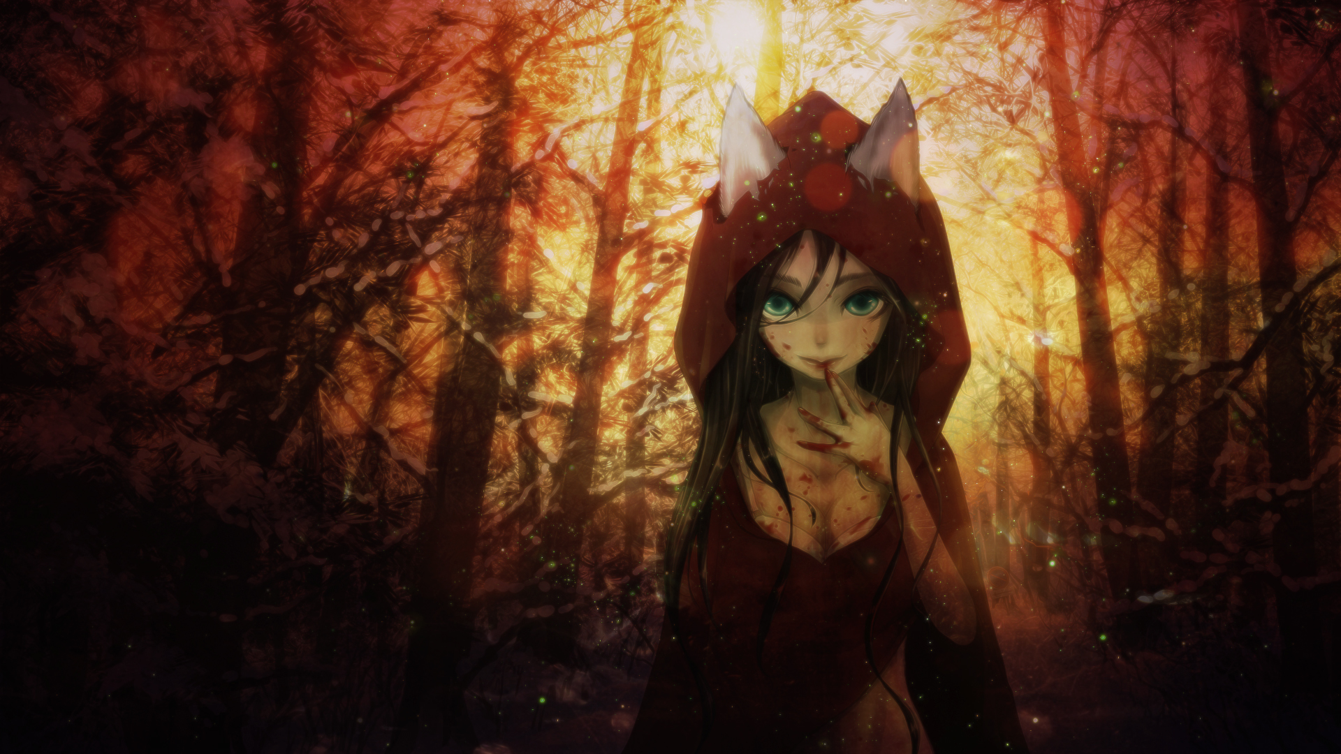 Fantasy Red Riding Hood 1920x1080