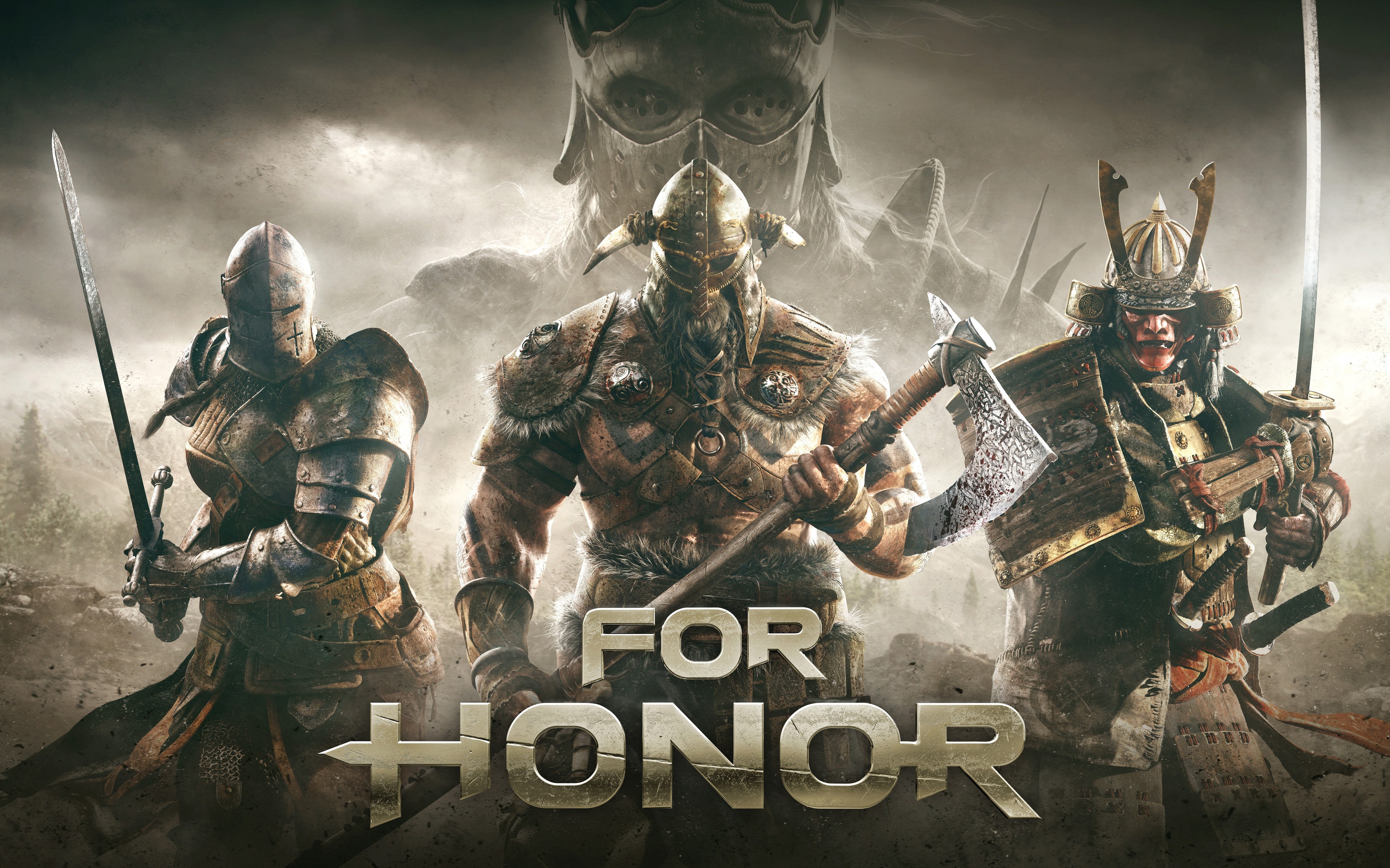 For Honor Ubisoft Knight Video Games Vikings Samurai 3840x2400