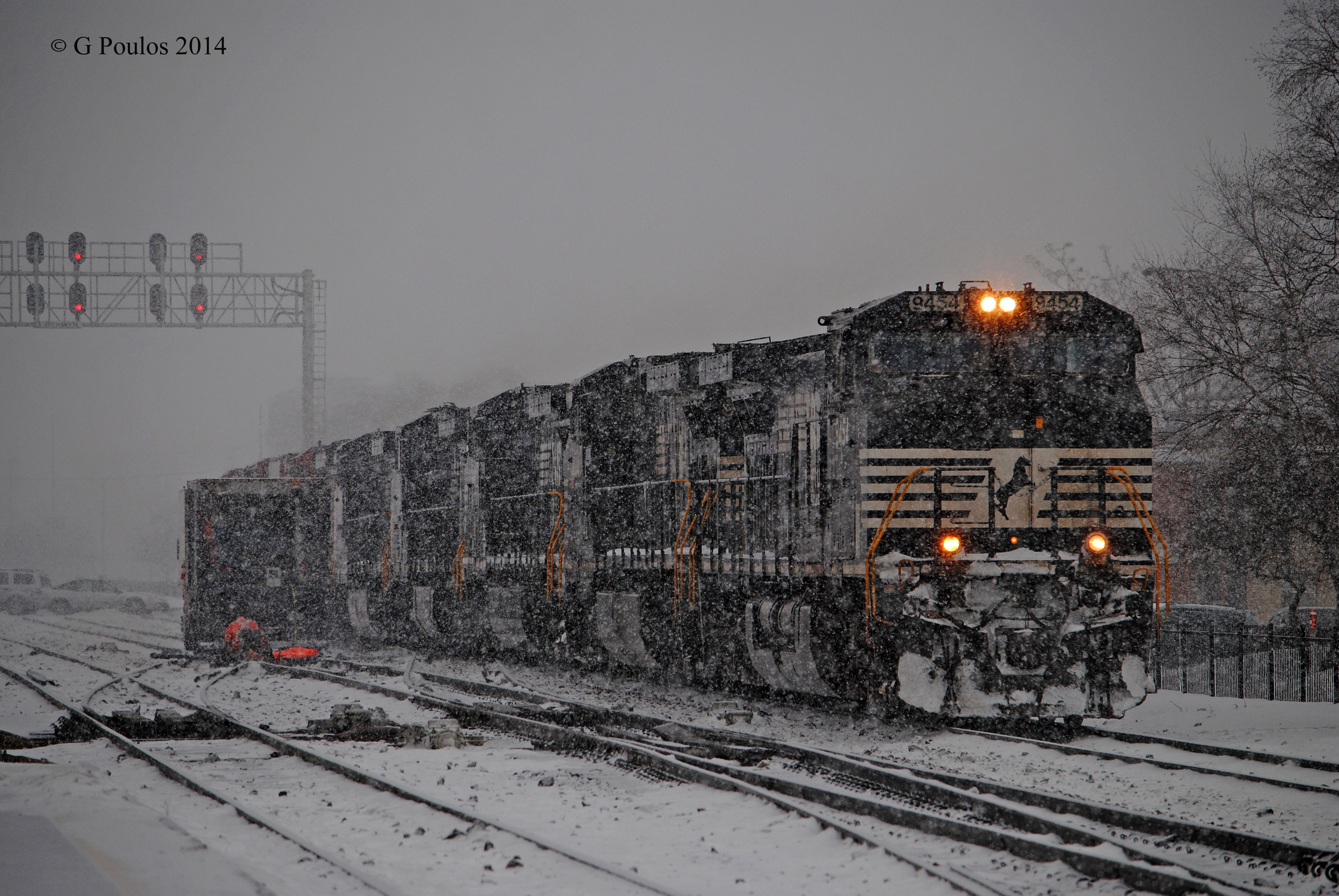 Train Snow Snow Flakes 3872x2592