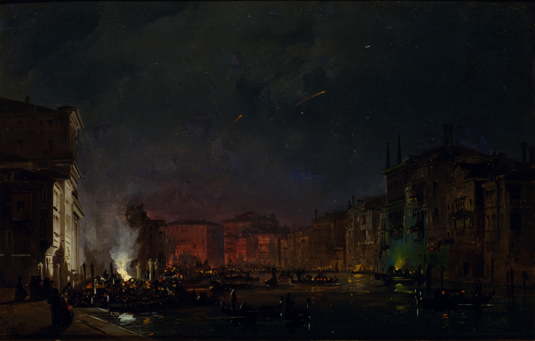 Ippolito Caffi Venice Painting Night Romantic 1772x1130