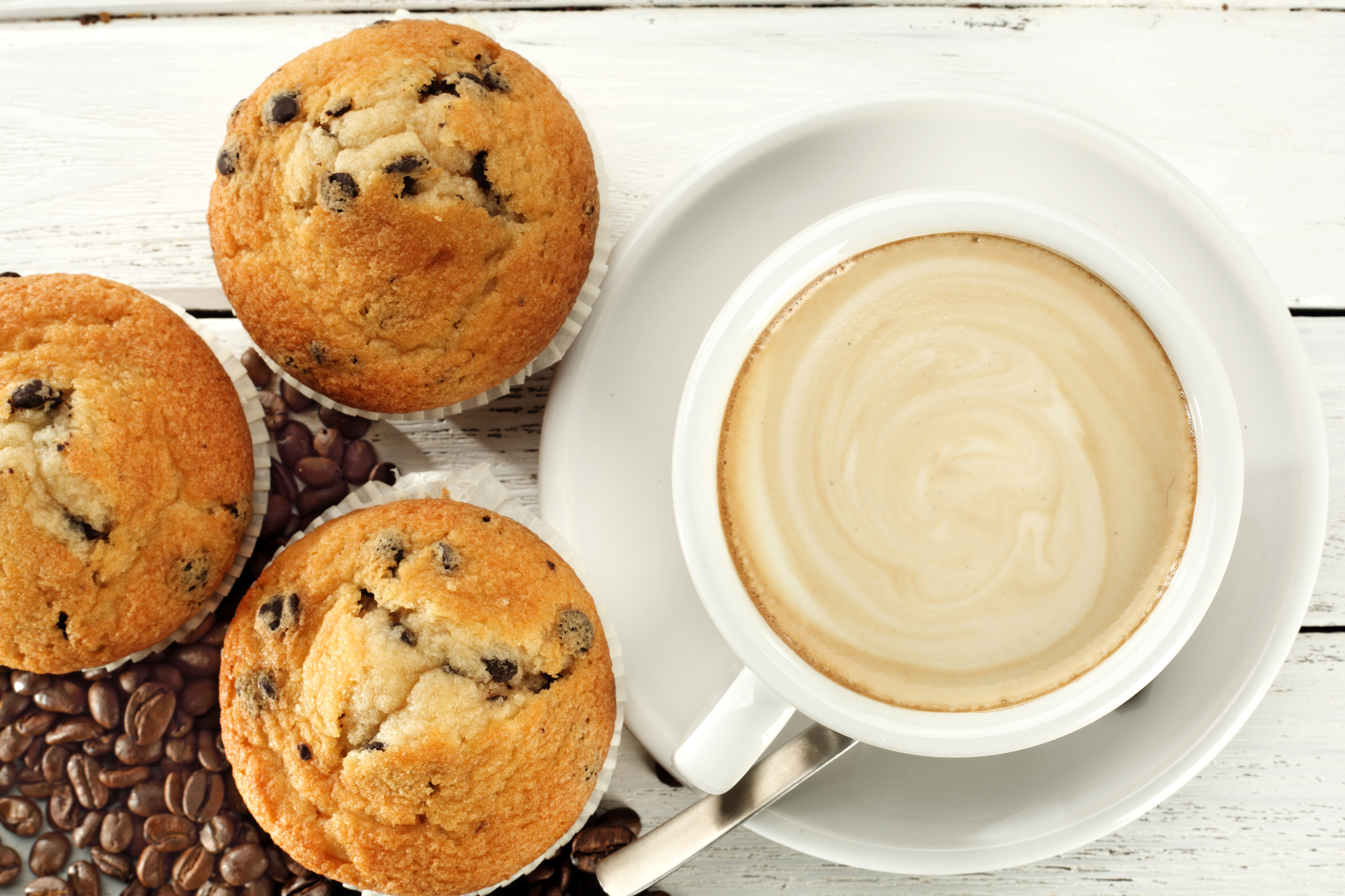 Breakfast Coffee Coffee Prince Cup Muffin 5616x3744