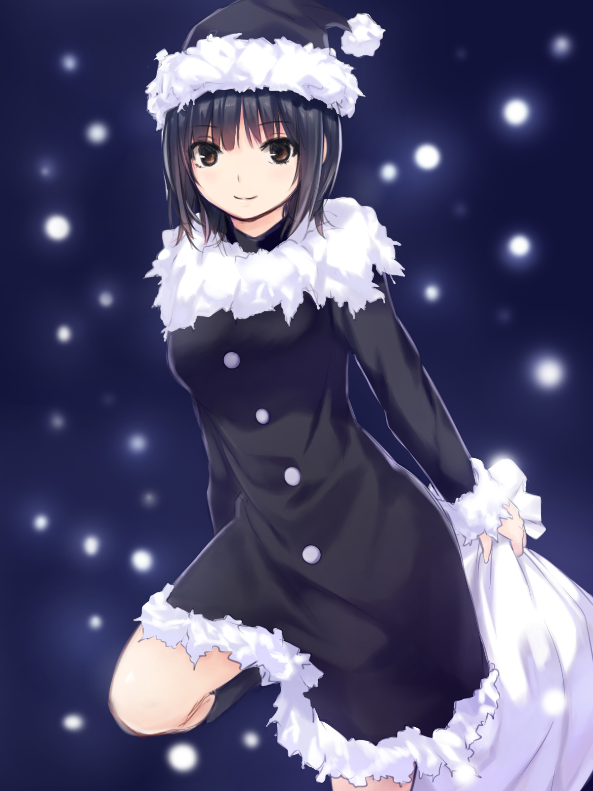 Dark Hair Santa Costume Coffee Kizoku 1200x1600