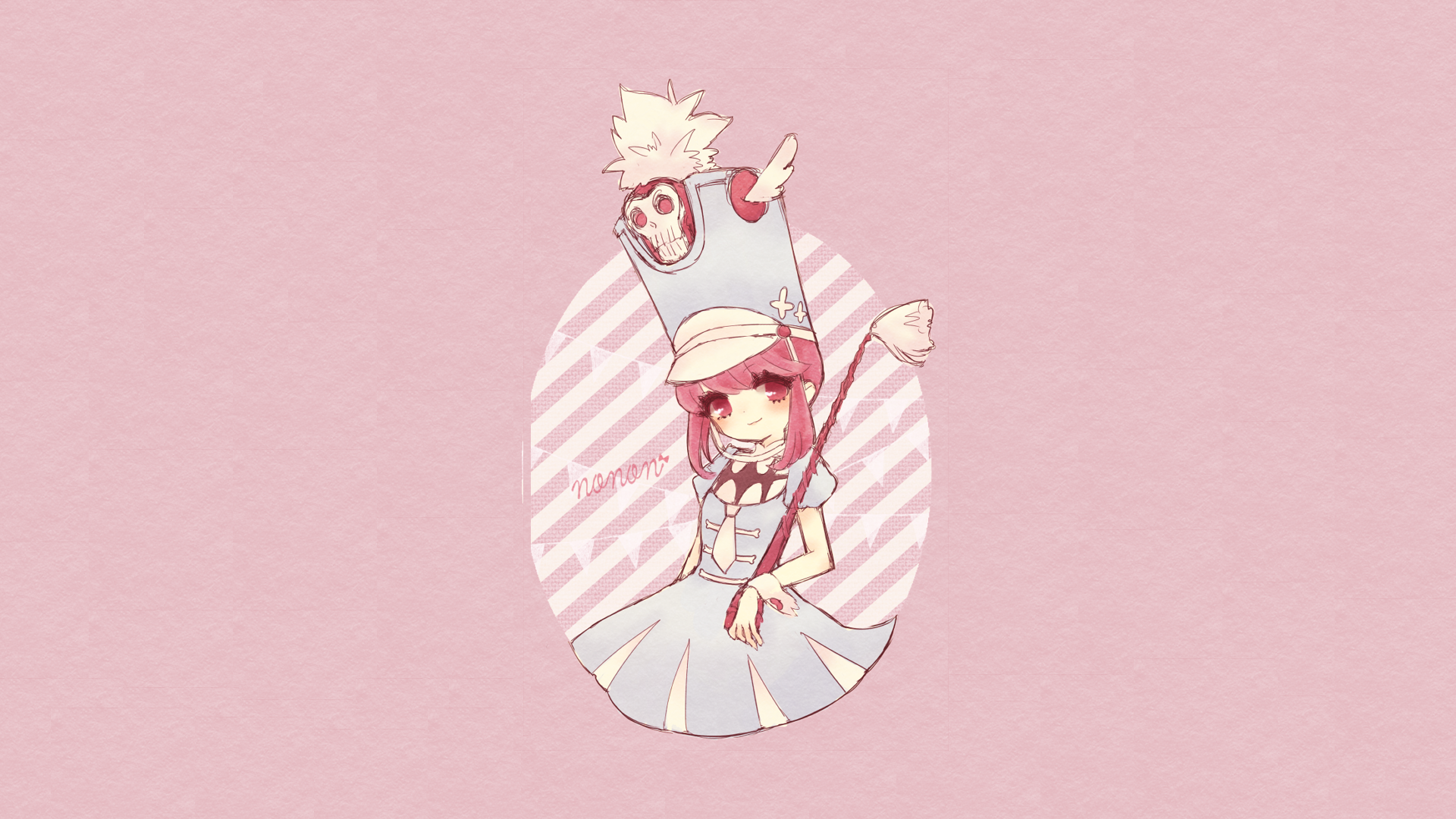 Kill La Kill Jakuzure Nonon Anime Girls Anime Hat Pink Hair 1920x1080