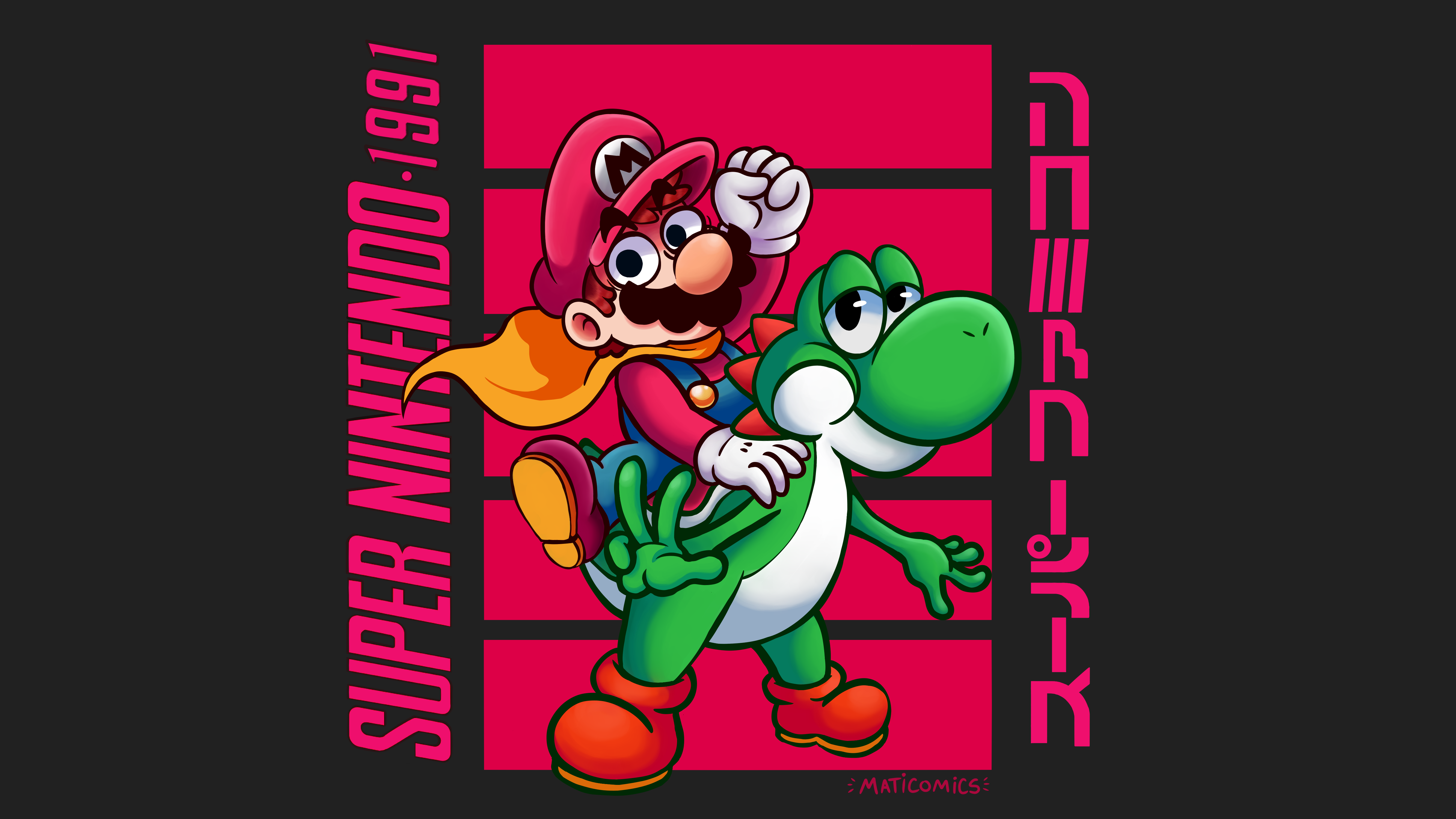 Nintendo Video Game Characters Super Mario World Super Mario Red 5333x3000