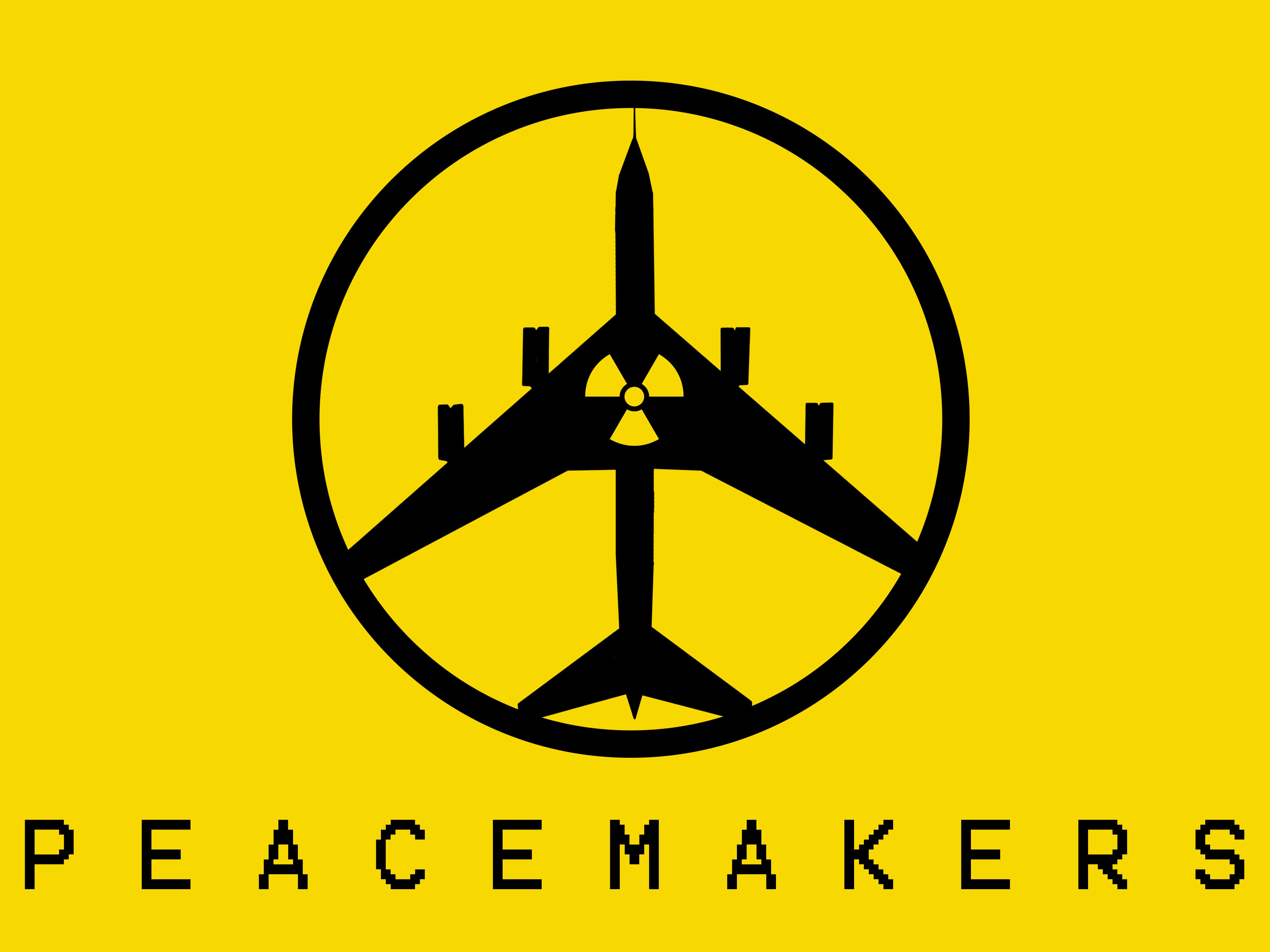 Peace War Nuclear Bomber Yellow Background Minimalism Metal Gear Solid Peace Walker 4000x3000