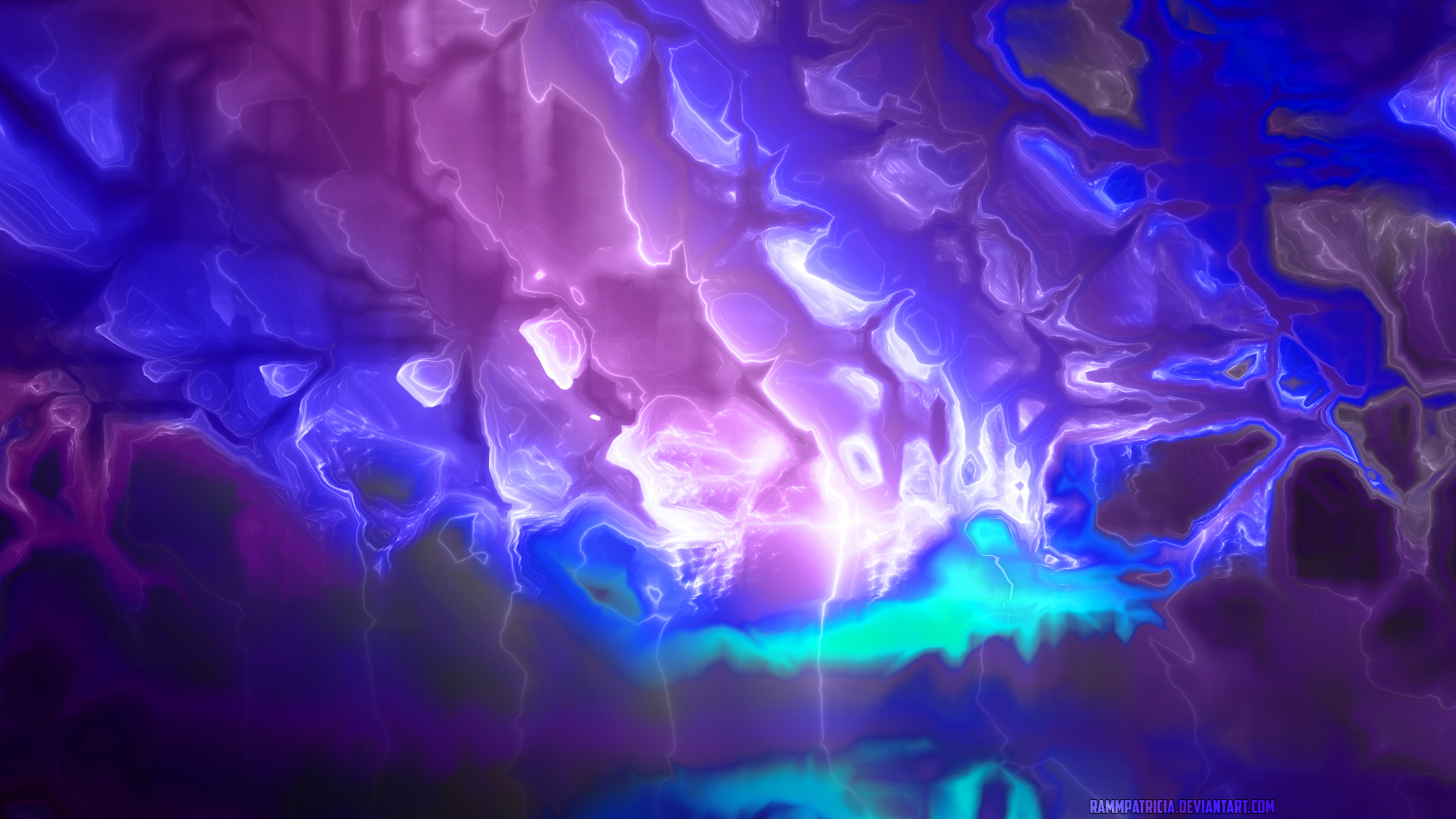 Abstract Colorful Storm Melting RammPatricia Watermarked Digital Art 1920x1080