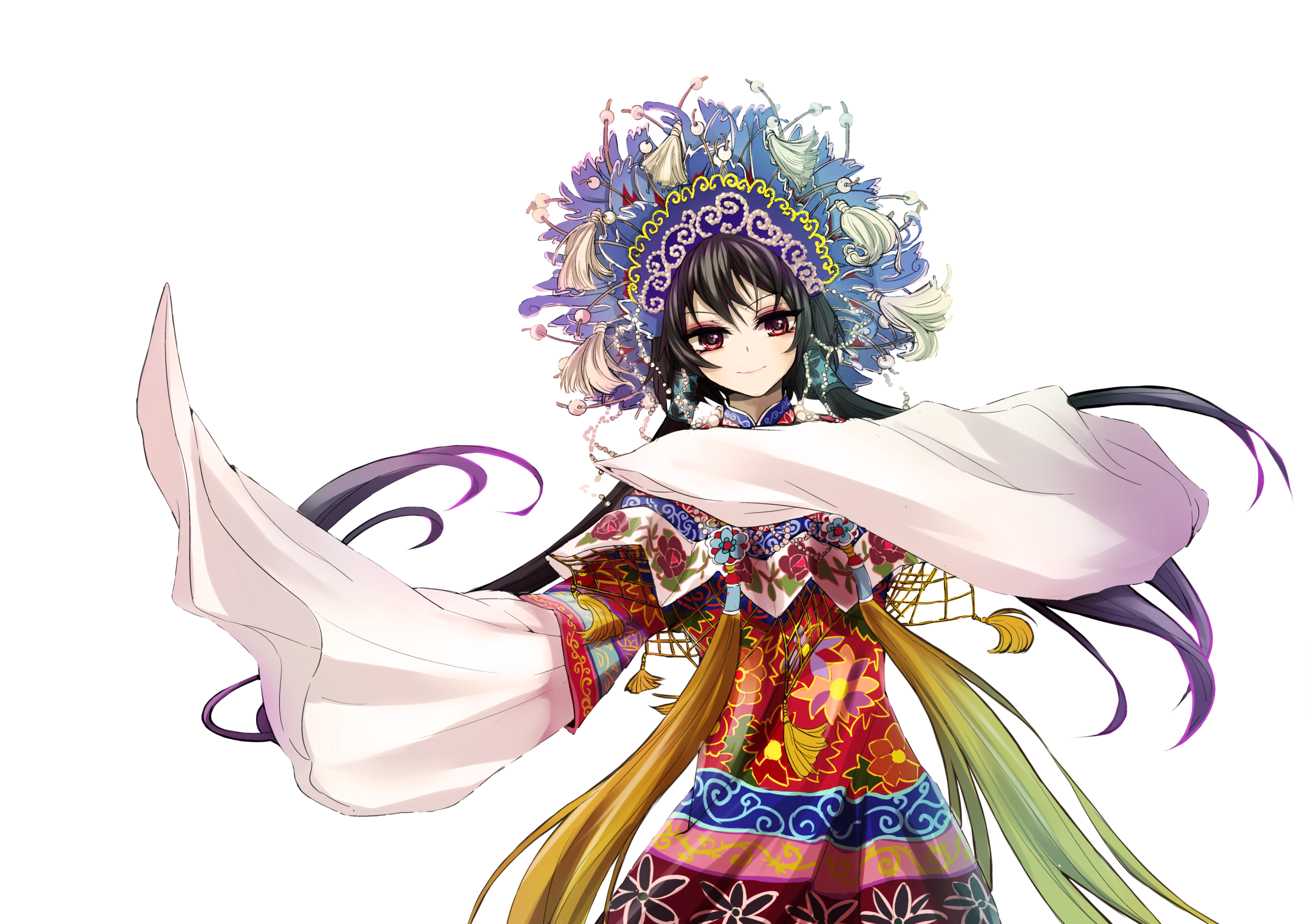 Anime Anime Girls Transparent Background Costumes Traditional Clothing Luo Tianyi Vocaloid 3516x2486