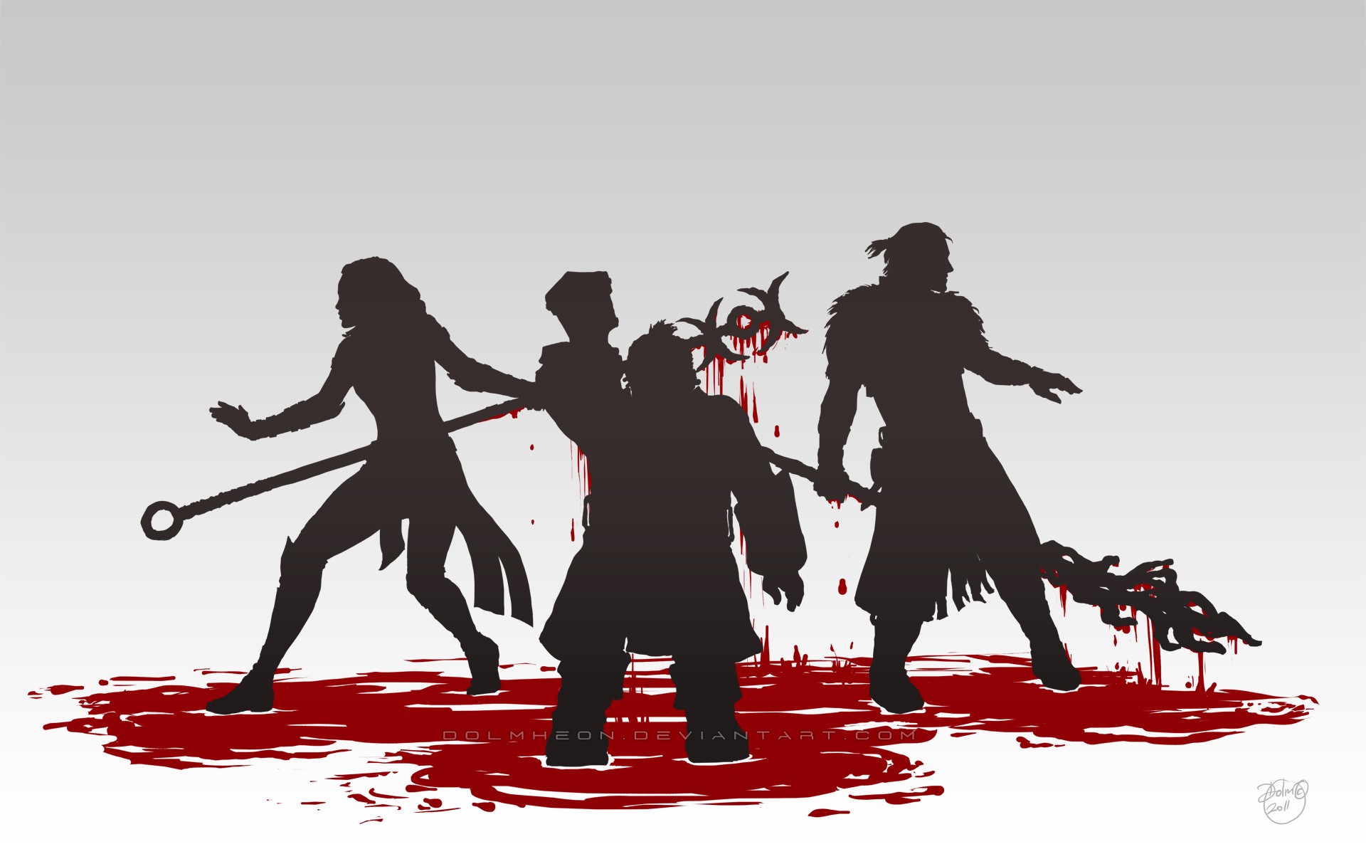 Dragon Age Ii Dragon Age Silhouette Video Games 1920x1200