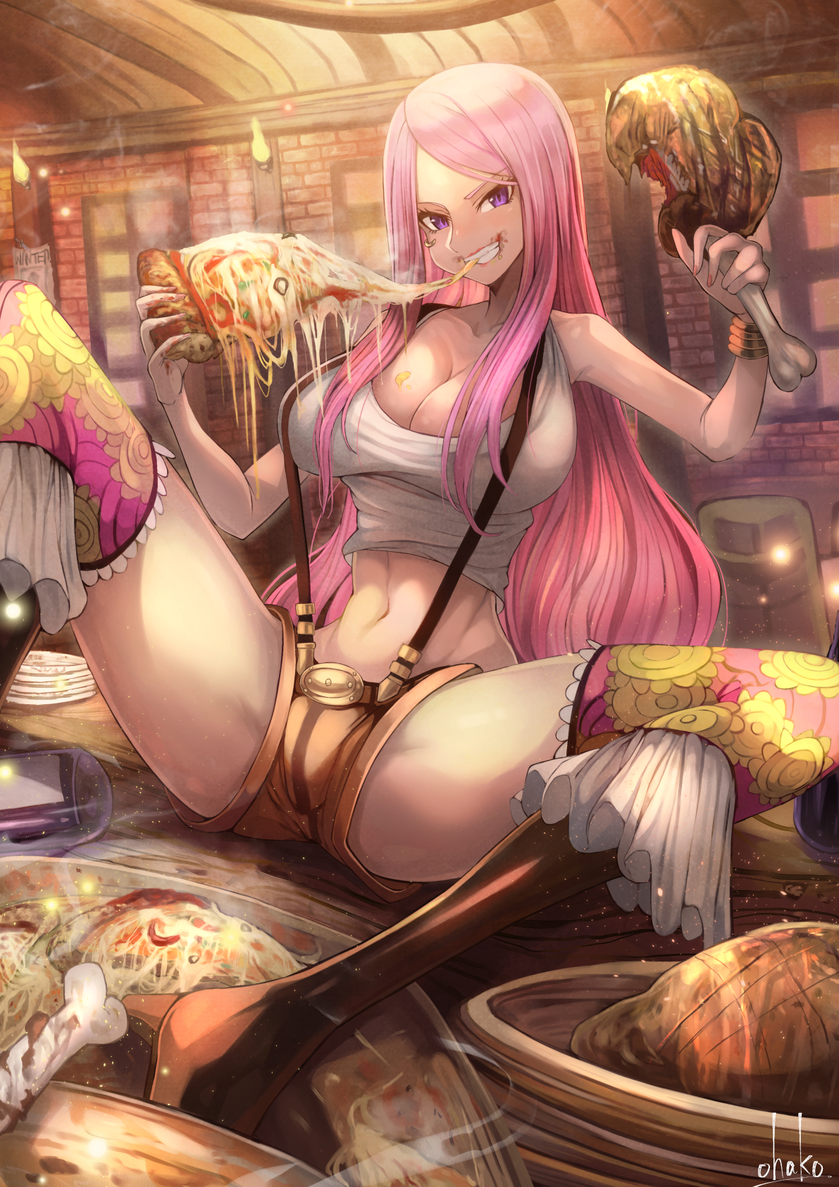 Anime Anime Girls Digital Art Artwork Portrait Display Vertical 2D One Piece Jewelry Bonney Anime Gi 1191x1684