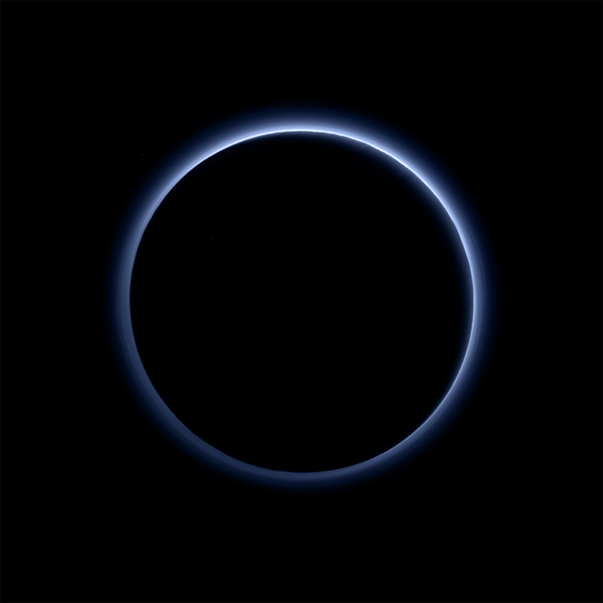 Pluto Solar System Astronomy Space Atmosphere Backlighting 1200x1200